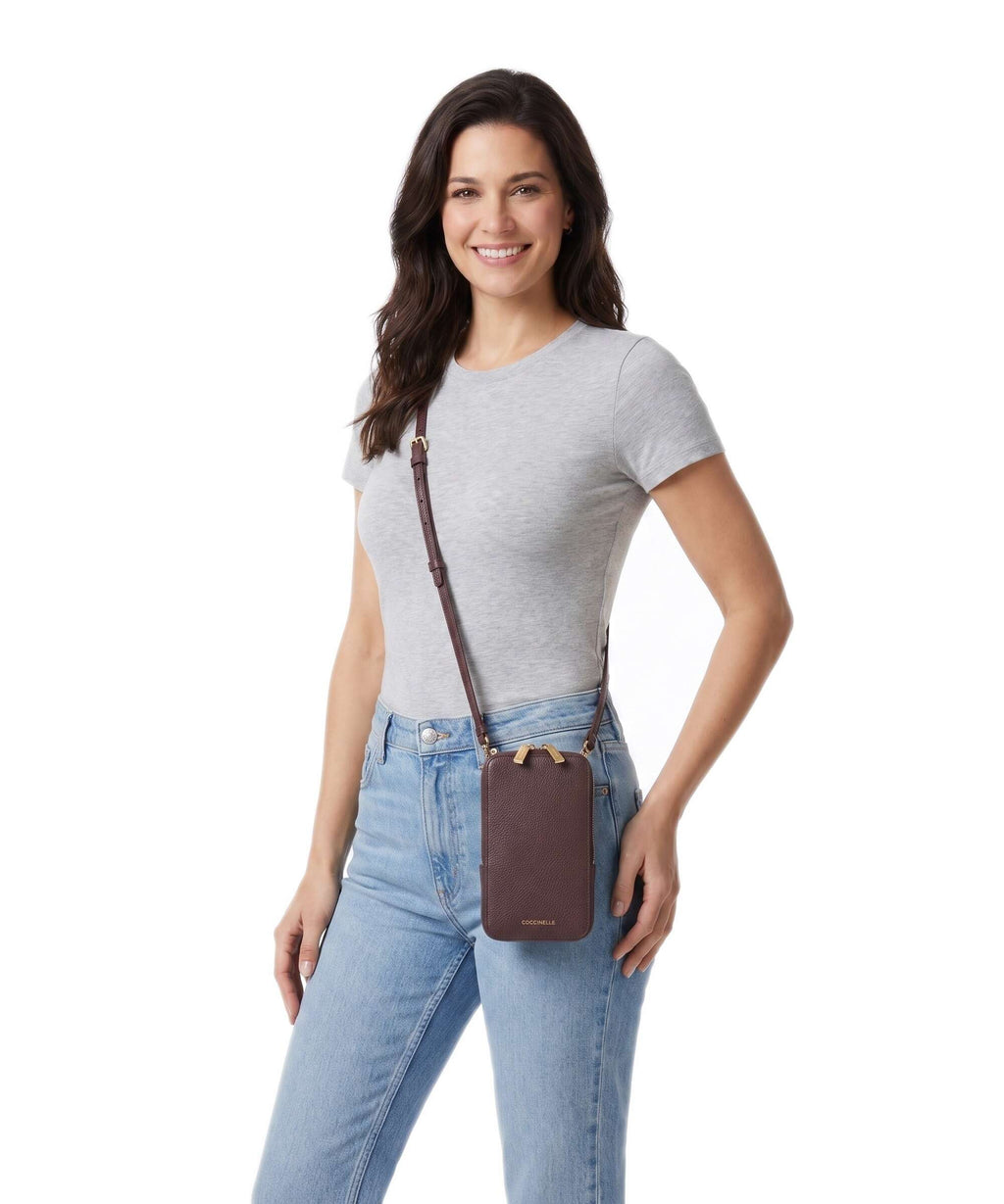 Coccinelle Flor Phone bag berry