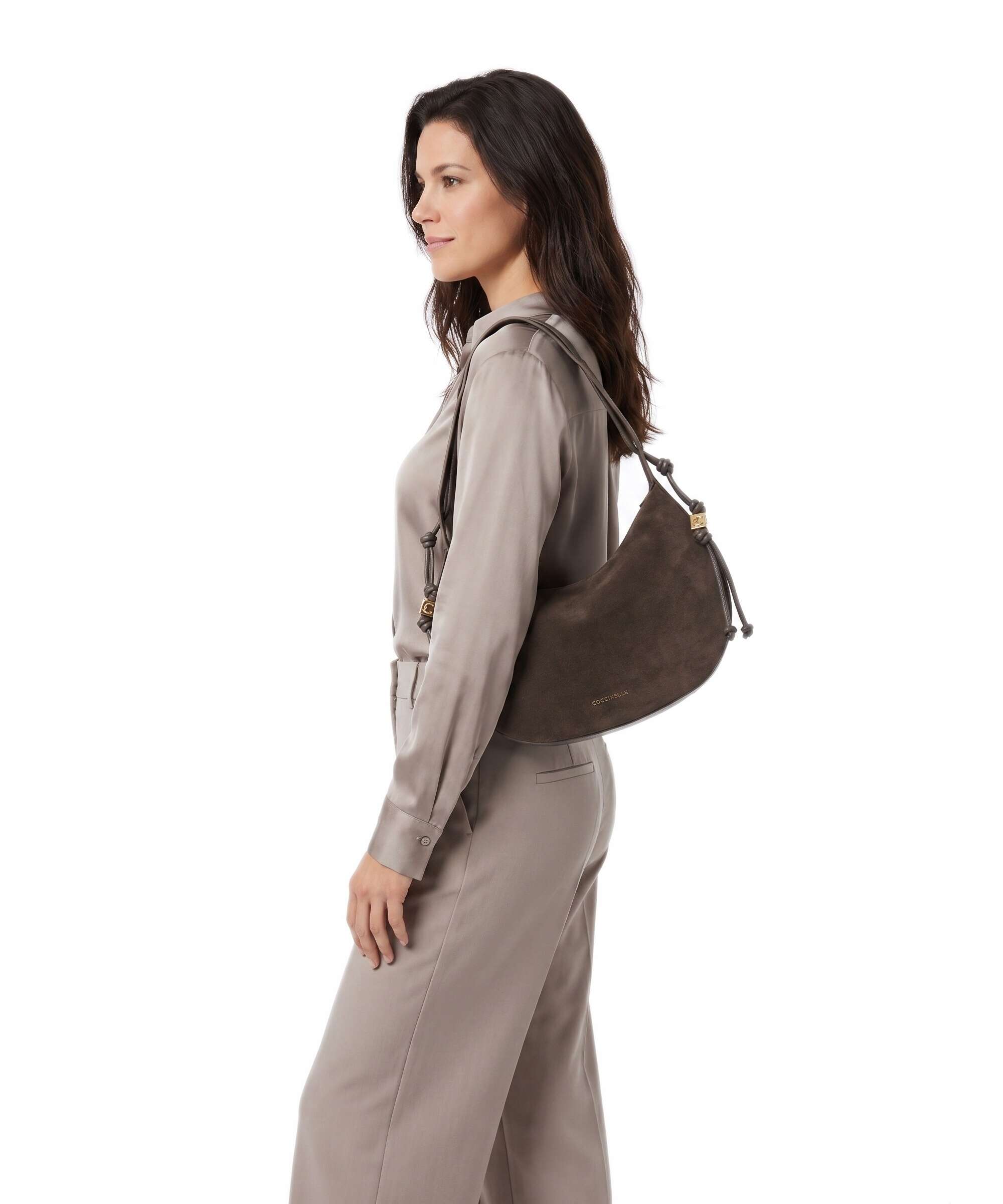 Coccinelle Thess Hobo bag fango