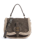 Coccinelle Mavery Suede Eco Crossbody bag fango/warm taupe