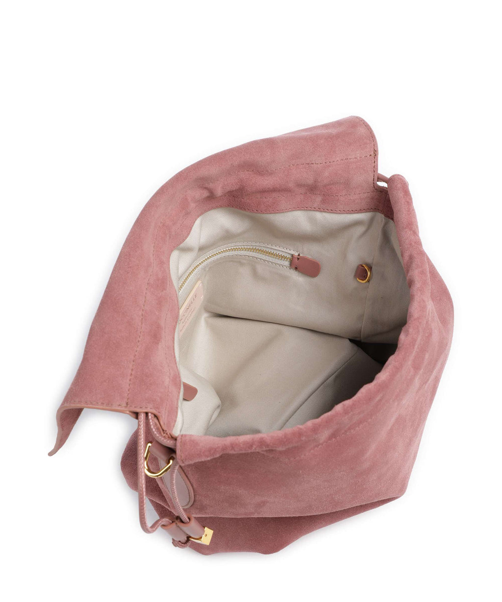 Coccinelle Lidia Suede Hobo bag winter rose