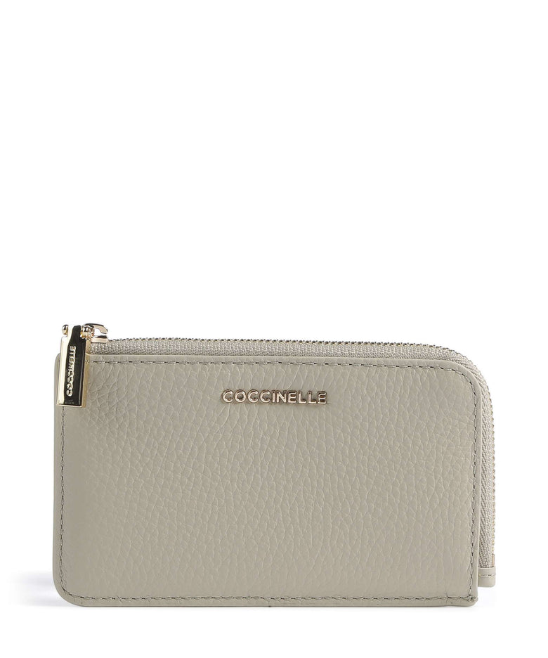Coccinelle Metallic Soft Credit card holder eucalipto