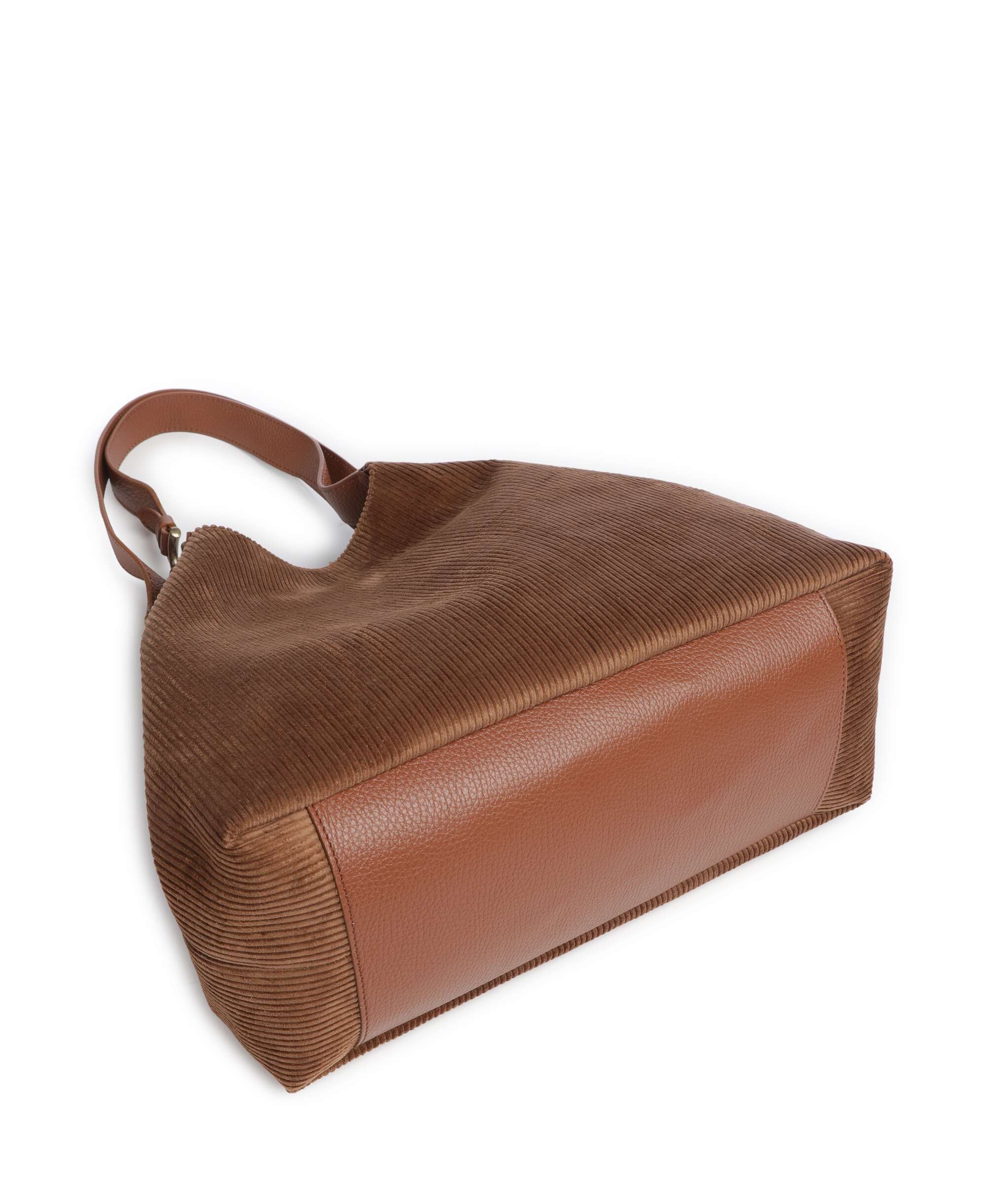 Coccinelle C-Easy Corduroy Tote bag cognac