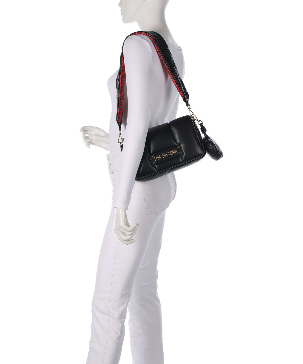 Love Moschino Puffy Shoulder bag black/red
