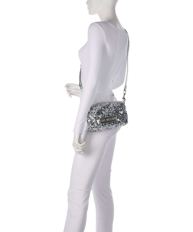 Love Moschino Bling Bling Shoulder bag silver