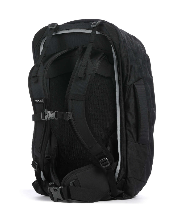 reiserucksack 55 liter Osprey Farpoint 55 Reiserucksack recyceltes Nylon black