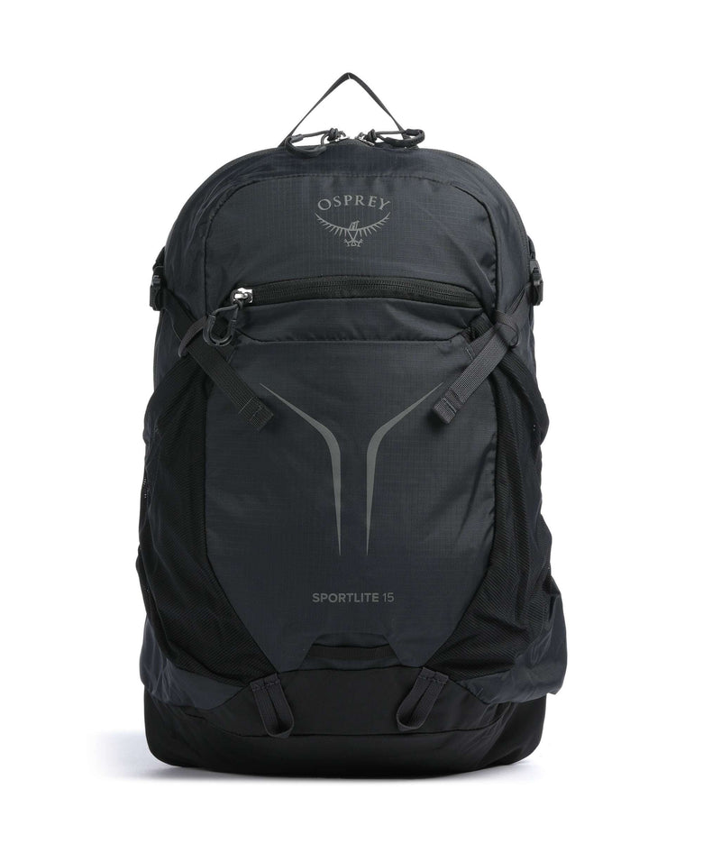 wanderrucksack mit stockhalterung Osprey Sportlite 15 Wanderrucksack recyceltes Nylon black