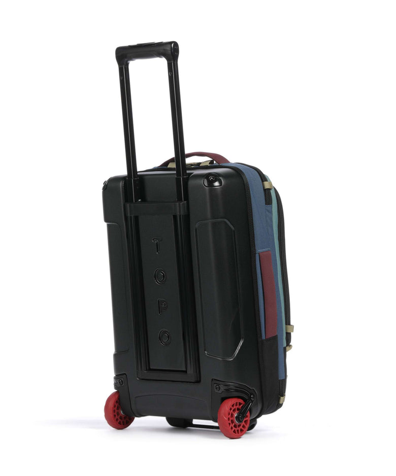 Topo Designs Global Backpack with wheels dark denim/burgundy