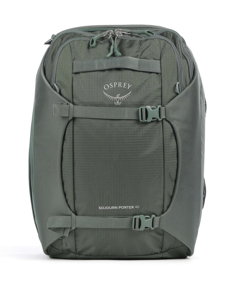 osprey fahrradrucksack damen Osprey Sojourn Porter 46 Reiserucksack recyceltes Polyester koseret green