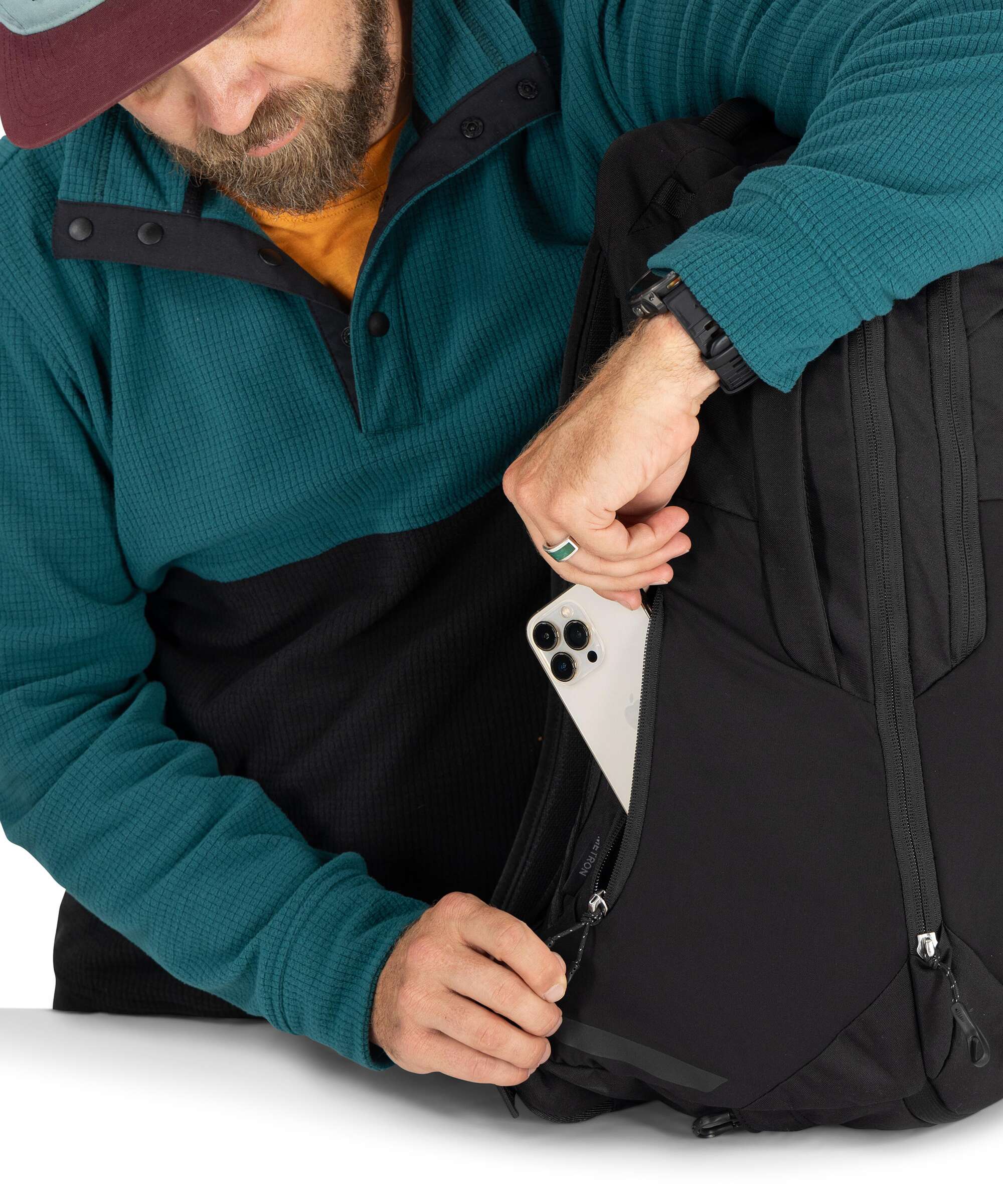 Osprey Metron 34 Backpack black anchor blue