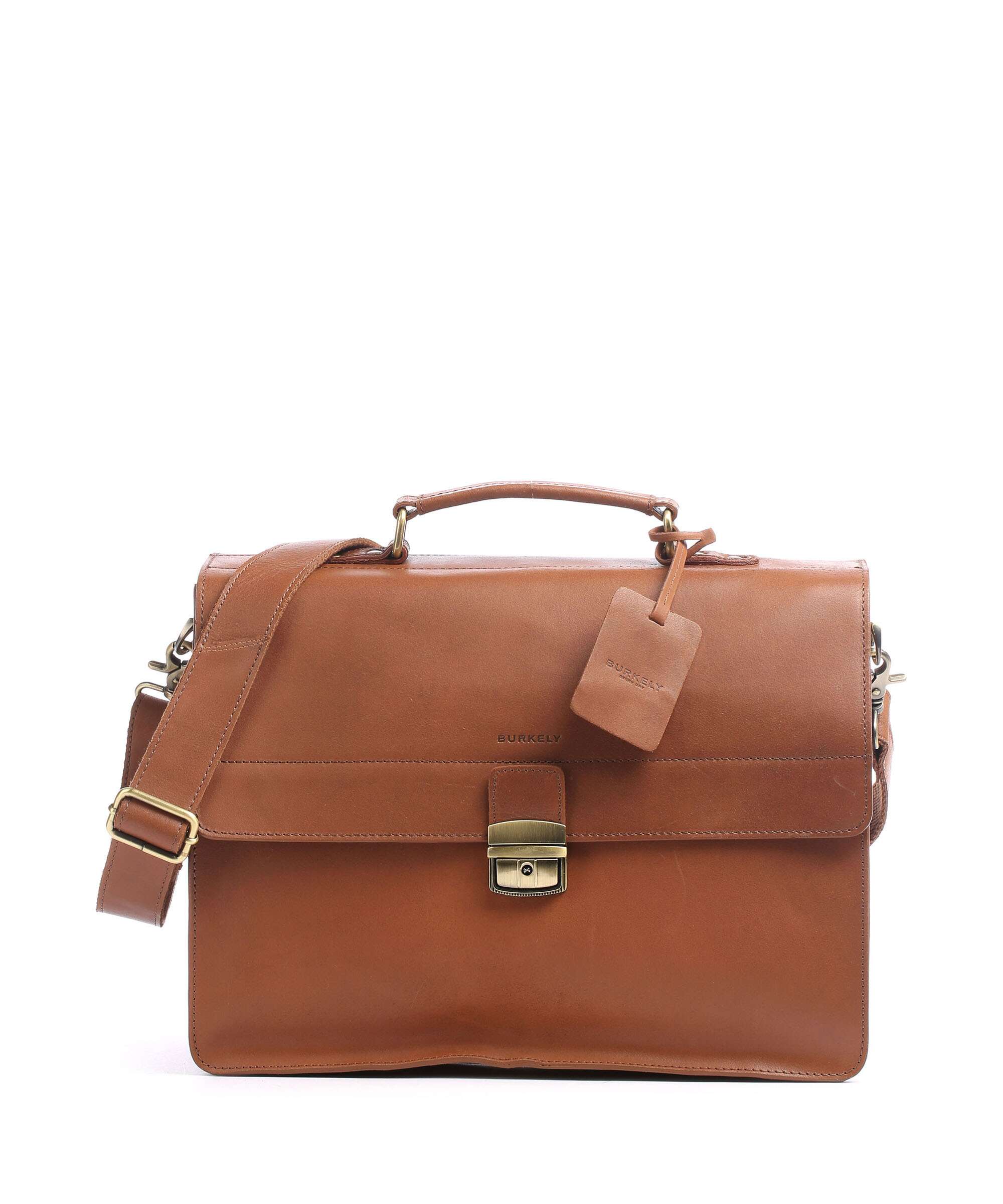 Burkely Vintage Dean Briefcase cognac