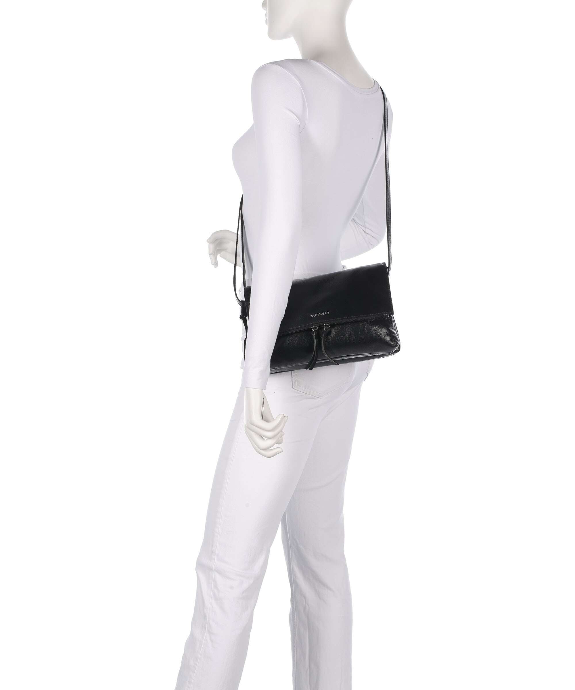 Burkely Creased Crystal Crossbody bag black