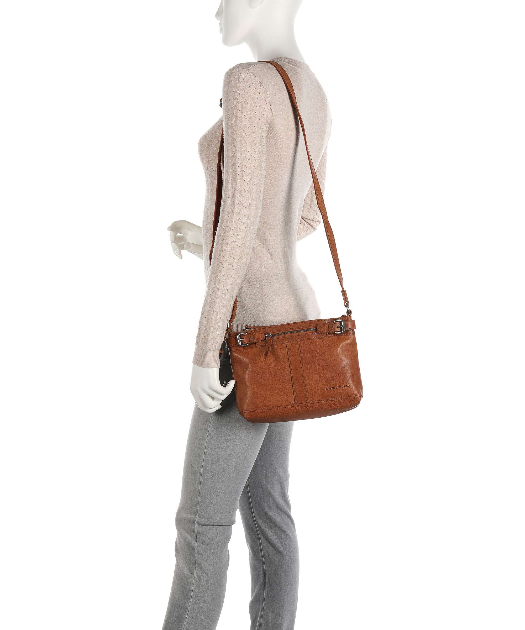 Spikes & Sparrow Bronco Crossbody bag brandy