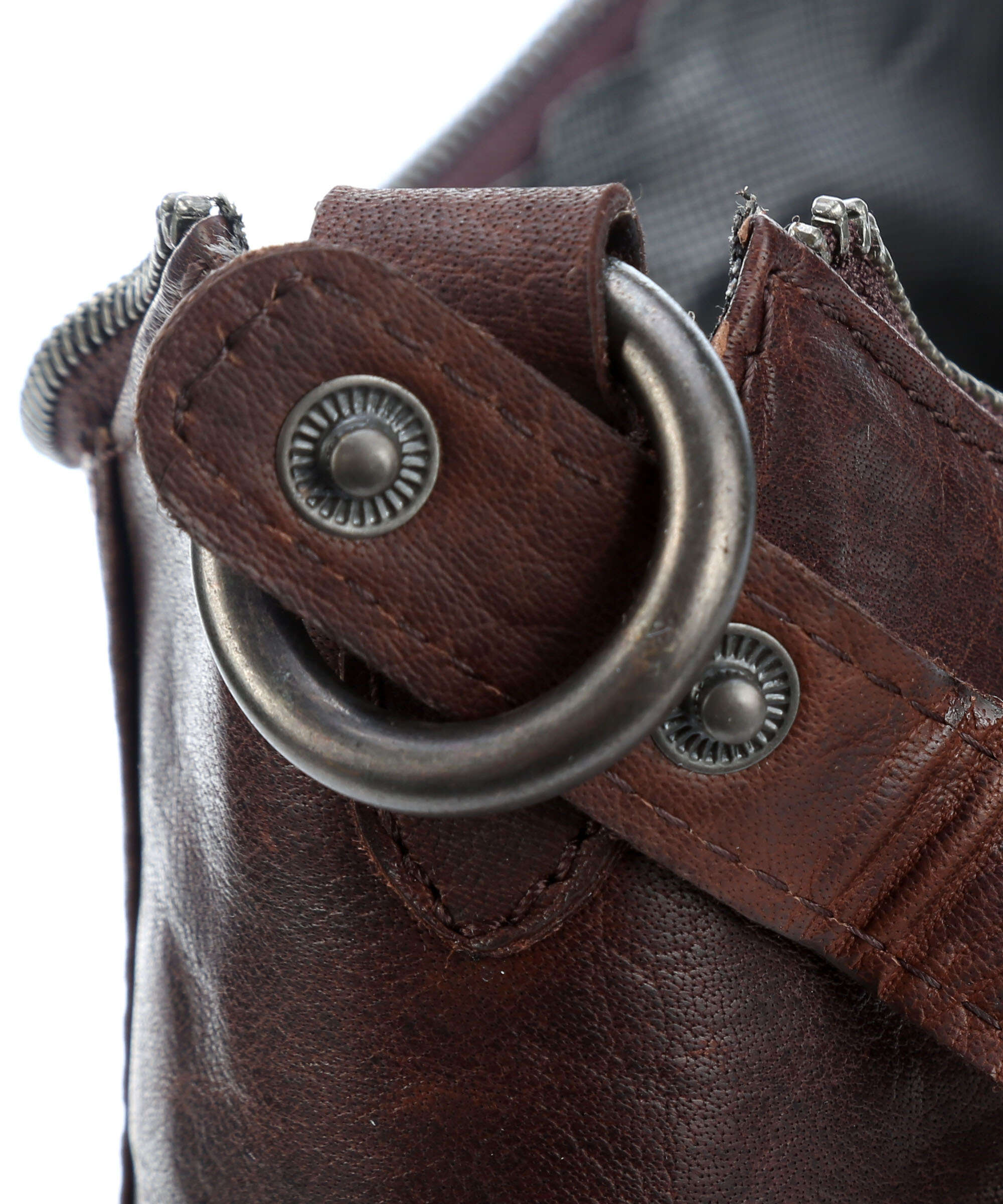 Spikes & Sparrow Bronco Toronto Hobo bag dark brown