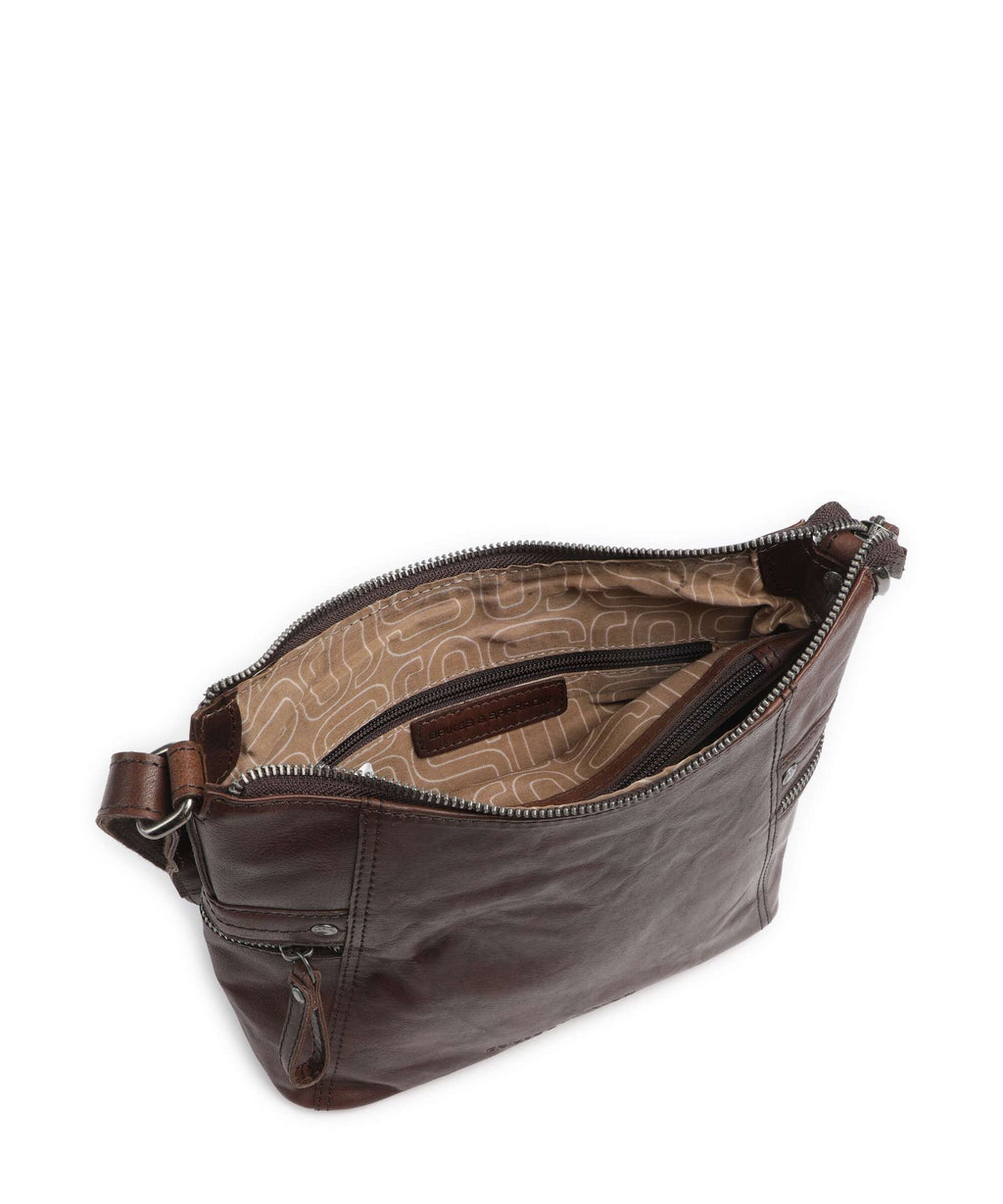 Spikes & Sparrow Bronco Georgia Crossbody bag dark brown