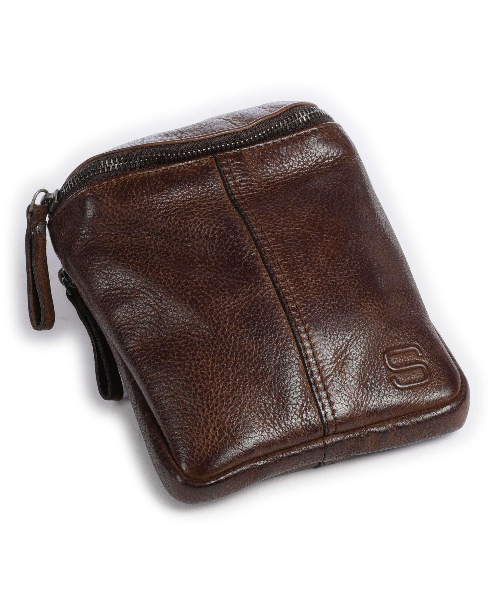 Spikes & Sparrow Apache Phone bag dunkelbraun