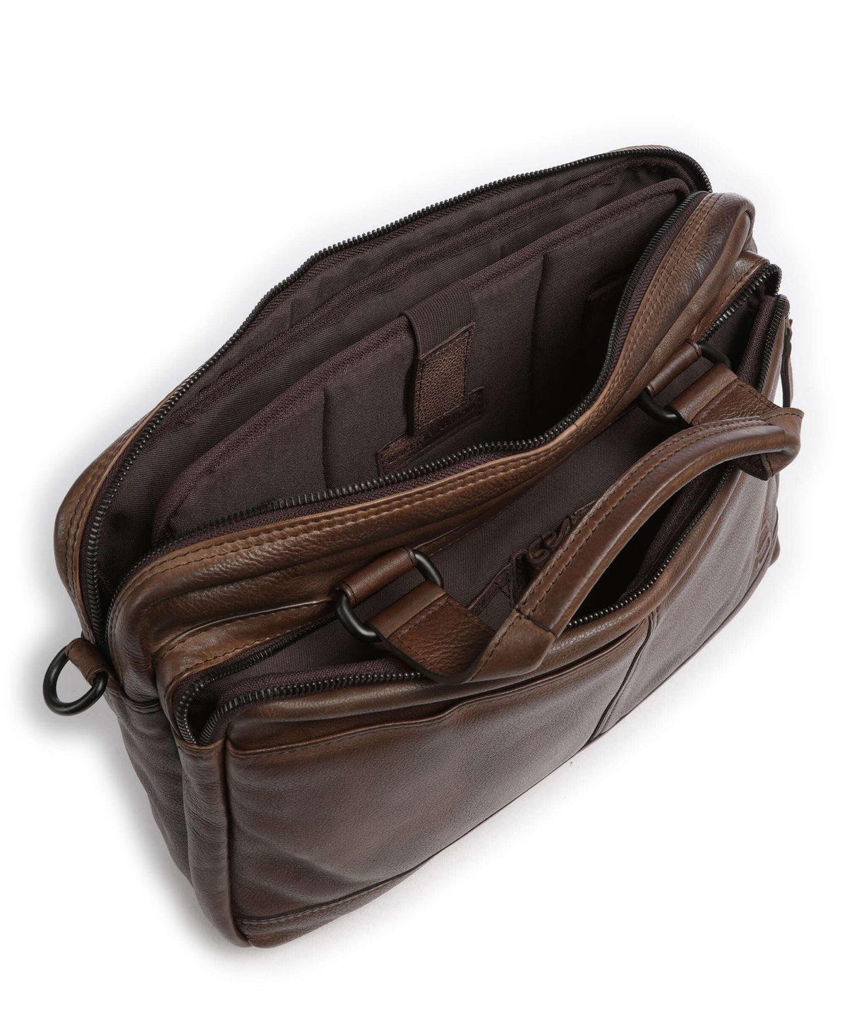 Spikes & Sparrow Apache Steven Briefcase dunkelbraun