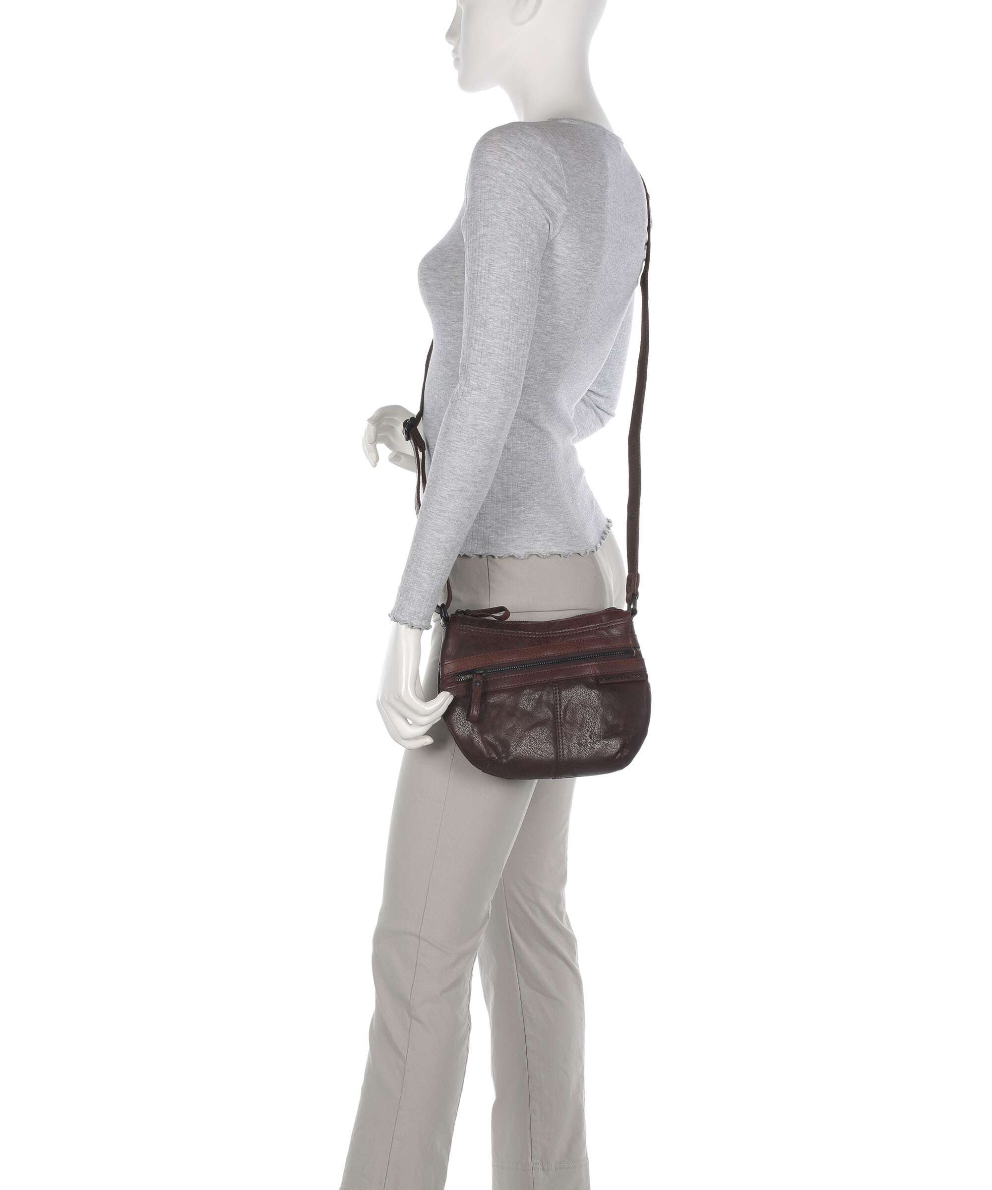 Spikes & Sparrow Bronco Camreen Crossbody bag dark brown