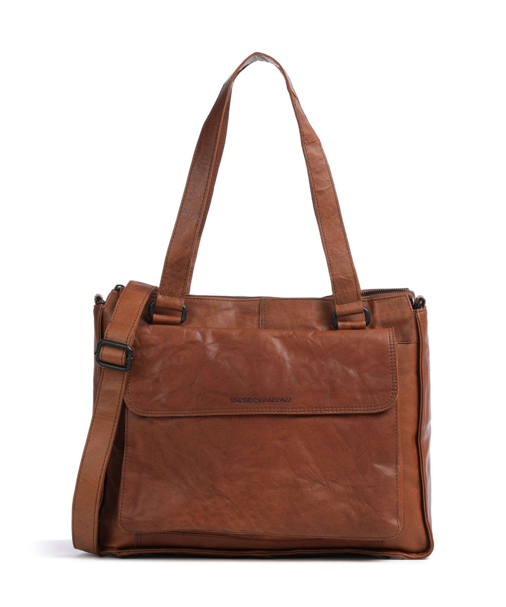Spikes & Sparrow Bronco Ceciley Laptop bag brandy