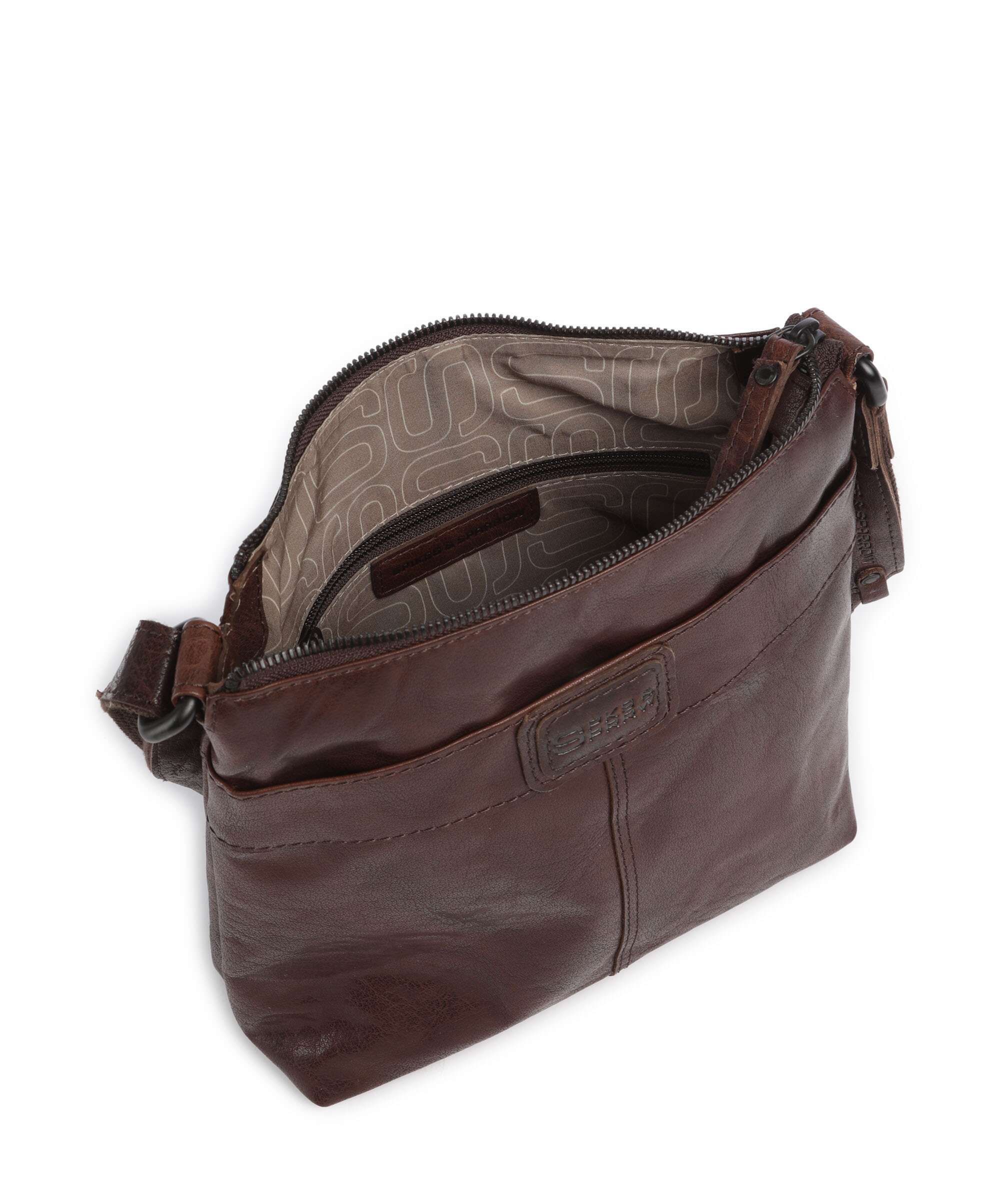 Spikes & Sparrow Bronco Deborah Crossbody bag dunkelbraun