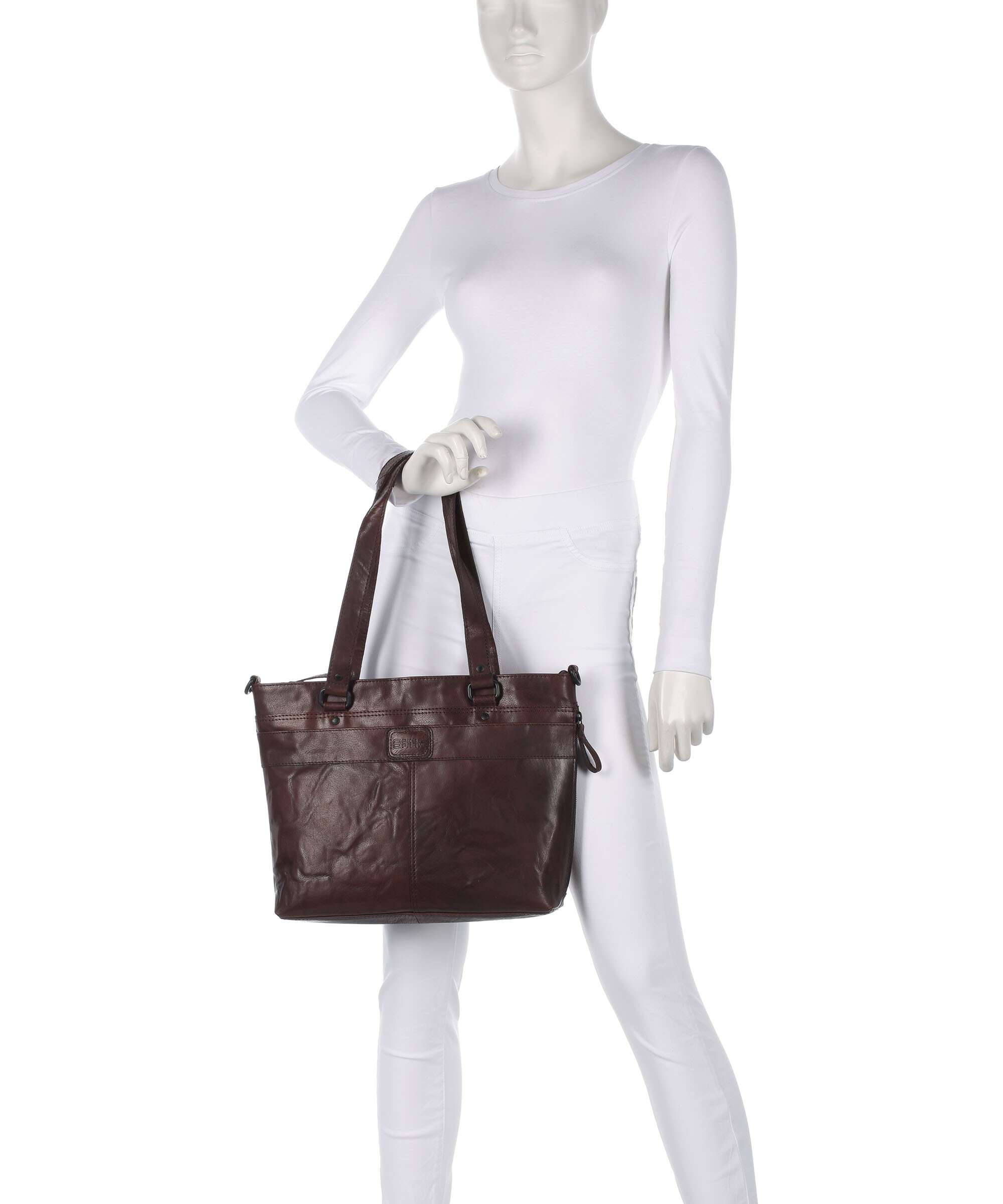 Spikes & Sparrow Bronco Lavendar Tote bag dunkelbraun