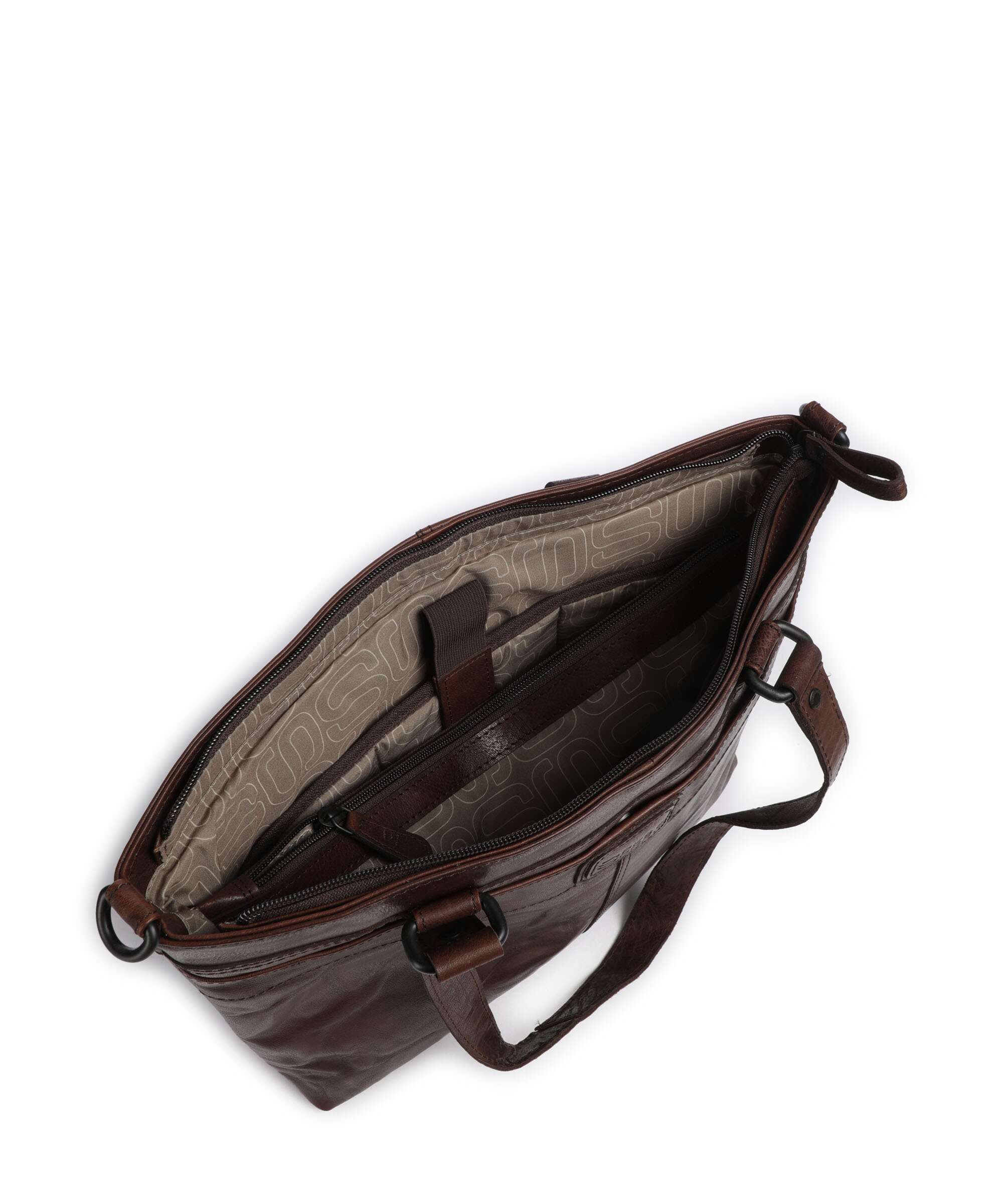 Spikes & Sparrow Bronco Lavendar Tote bag dunkelbraun