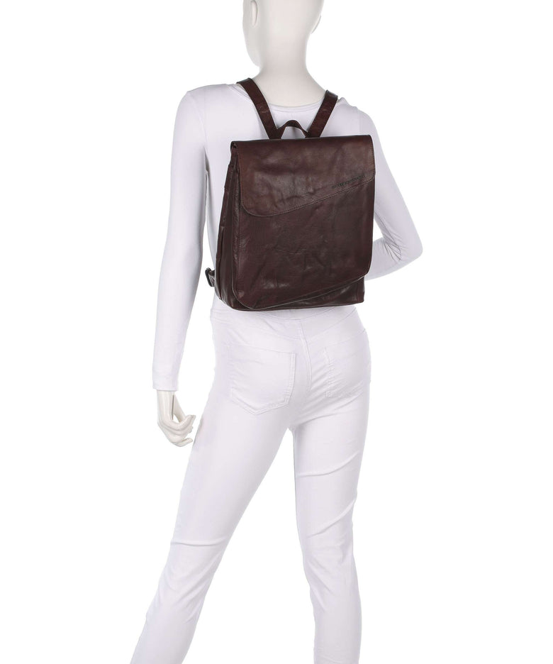 Spikes & Sparrow Bronco Tina Backpack dark brown