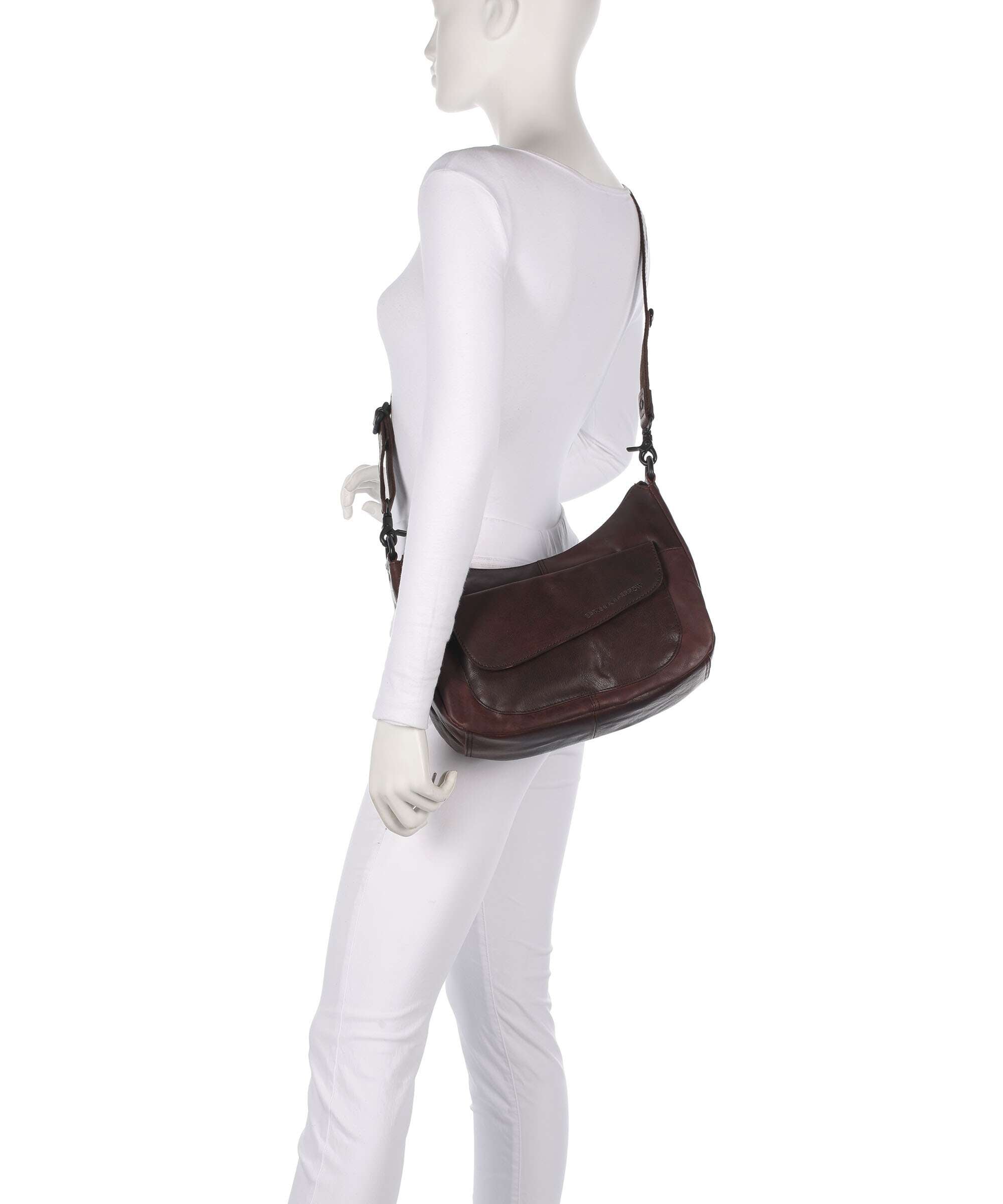 Spikes & Sparrow Bronco Ida Hobo bag dark brown