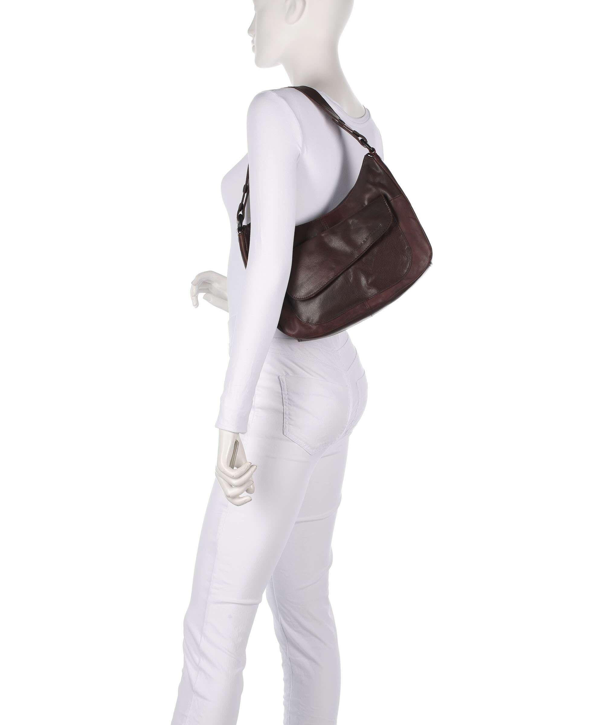 Spikes & Sparrow Bronco Ida Hobo bag dark brown