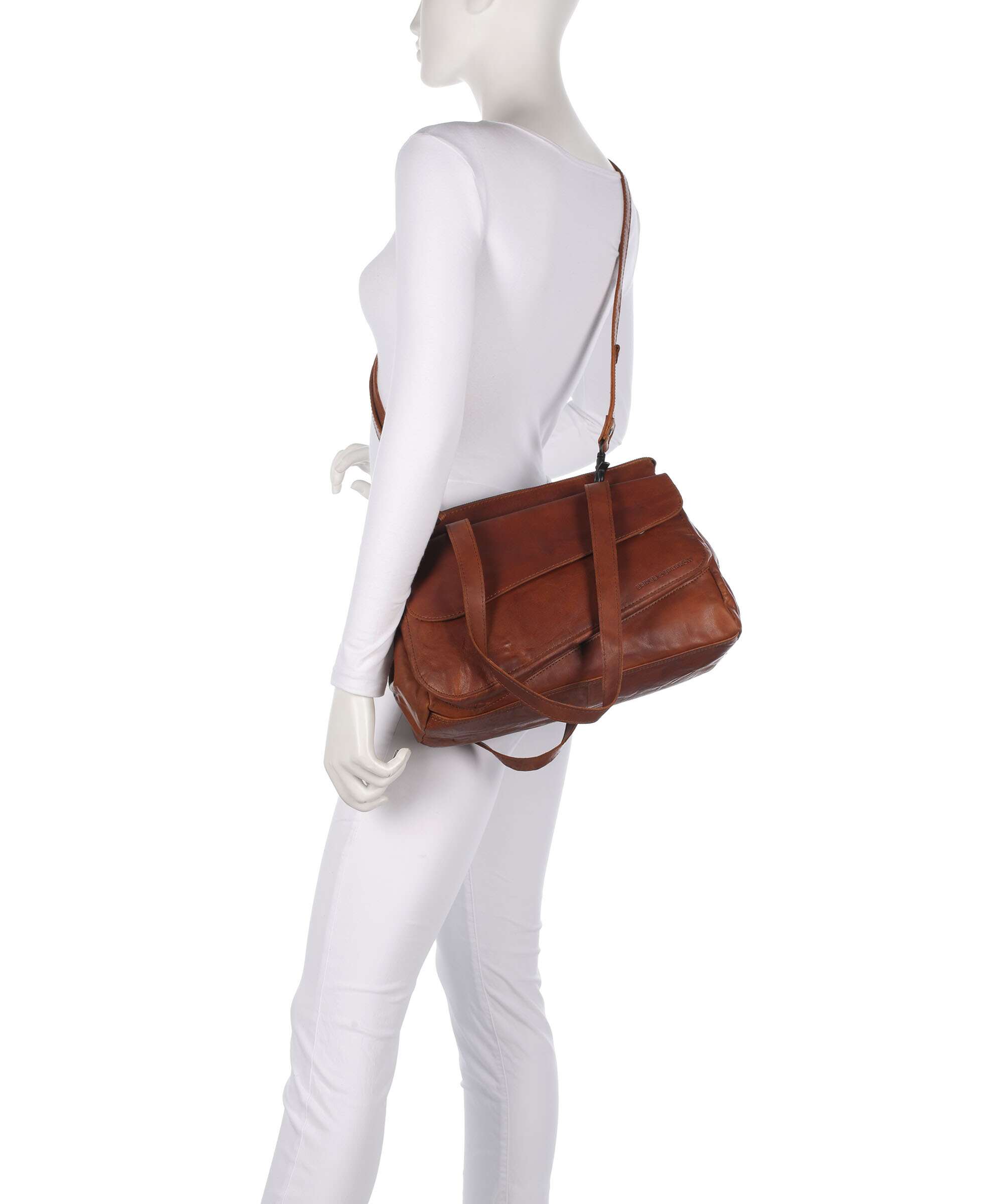 Spikes & Sparrow Bronco Rivka Tote bag brandy