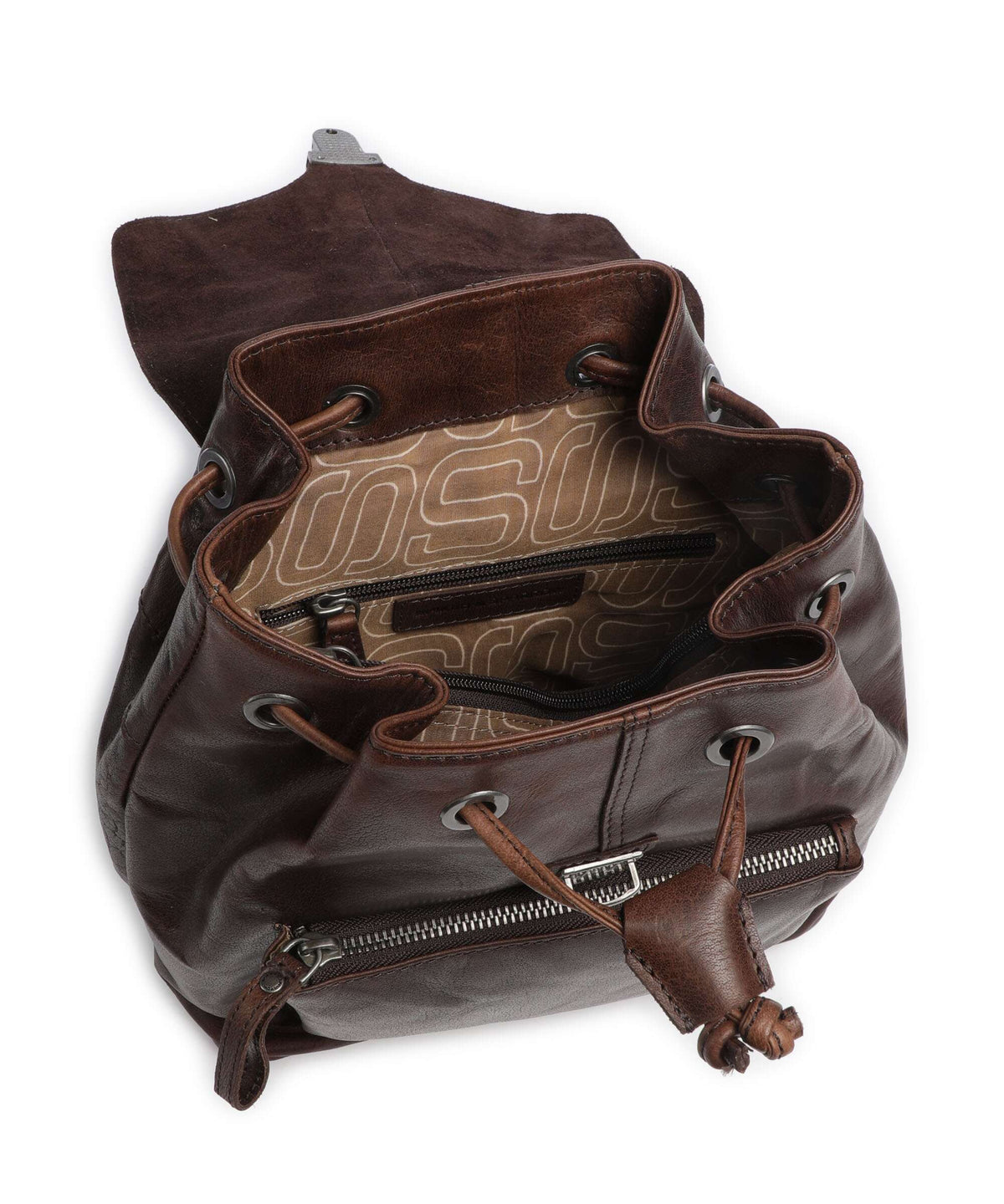 Spikes & Sparrow Bronco Tamara Backpack dark brown