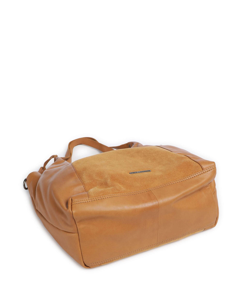 Spikes & Sparrow Suede Mix Ryana Tote bag tan