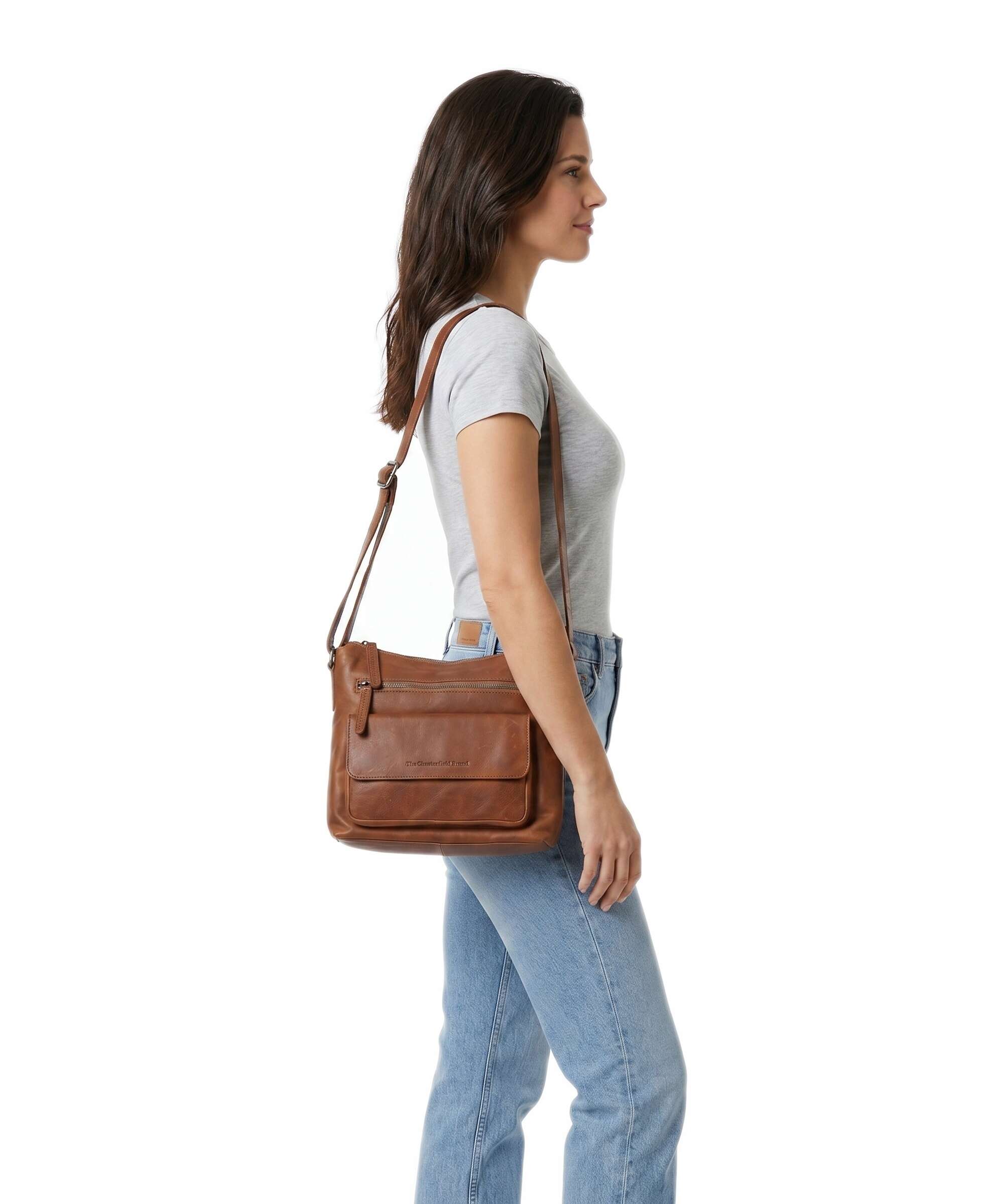 The Chesterfield Brand Hailey Crossbody bag cognac