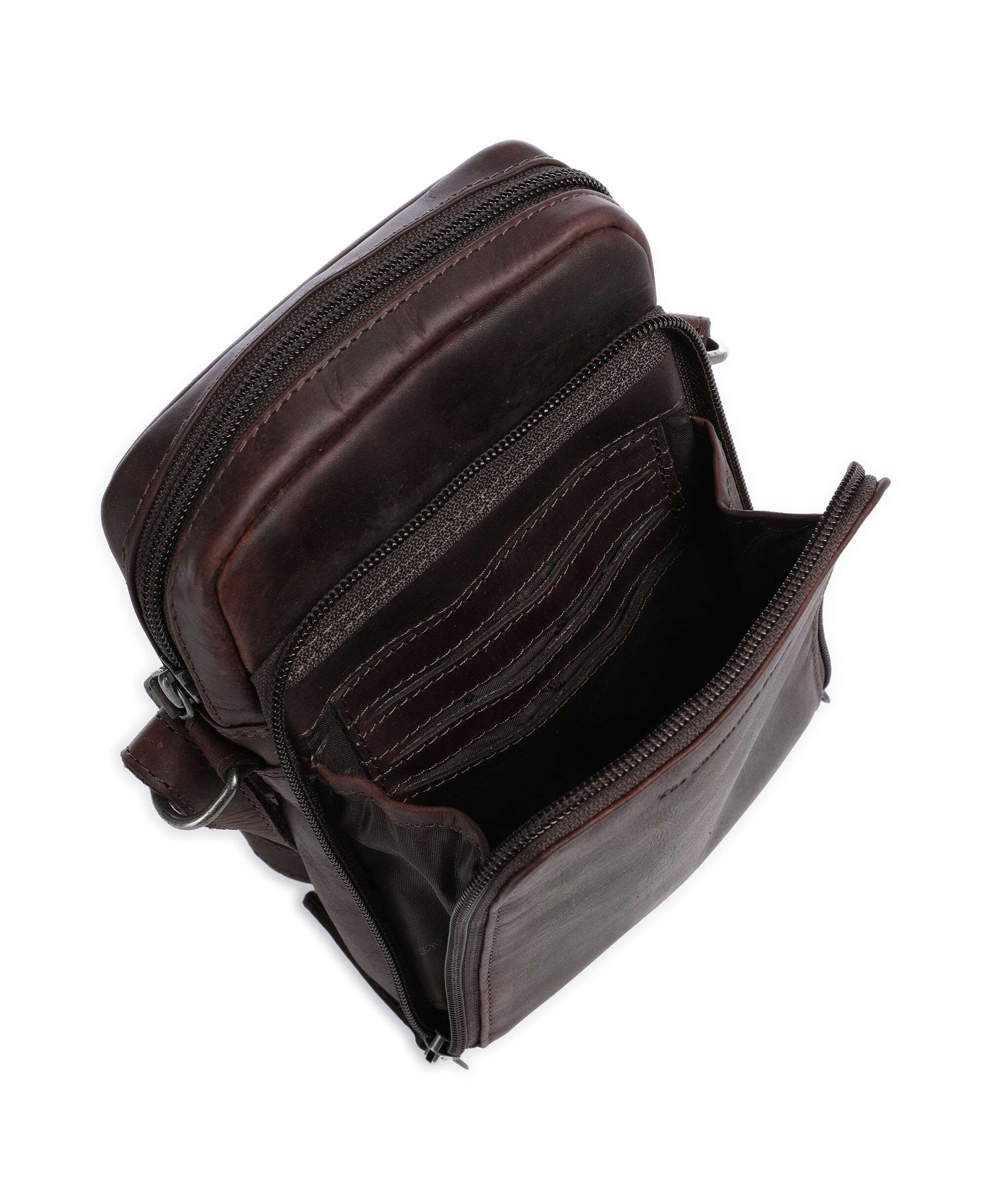 The Chesterfield Brand Hamilton Crossbody bag dunkelbraun