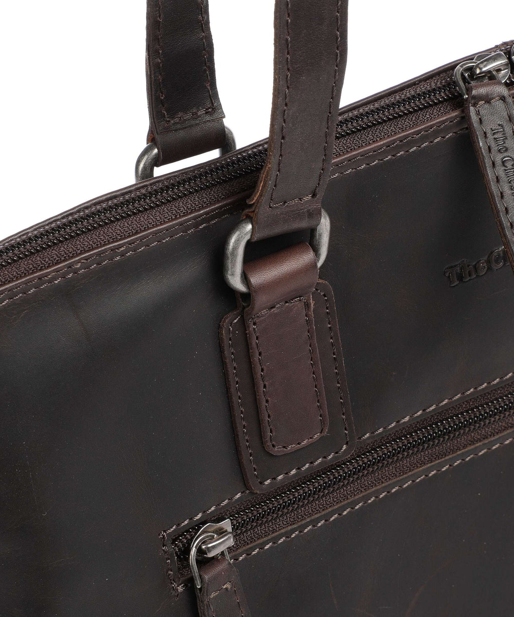 The Chesterfield Brand Cow Wax Pull Up Lugano Tote bag brown