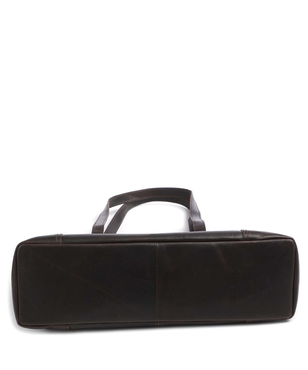 The Chesterfield Brand Cow Wax Pull Up Lugano Tote bag brown