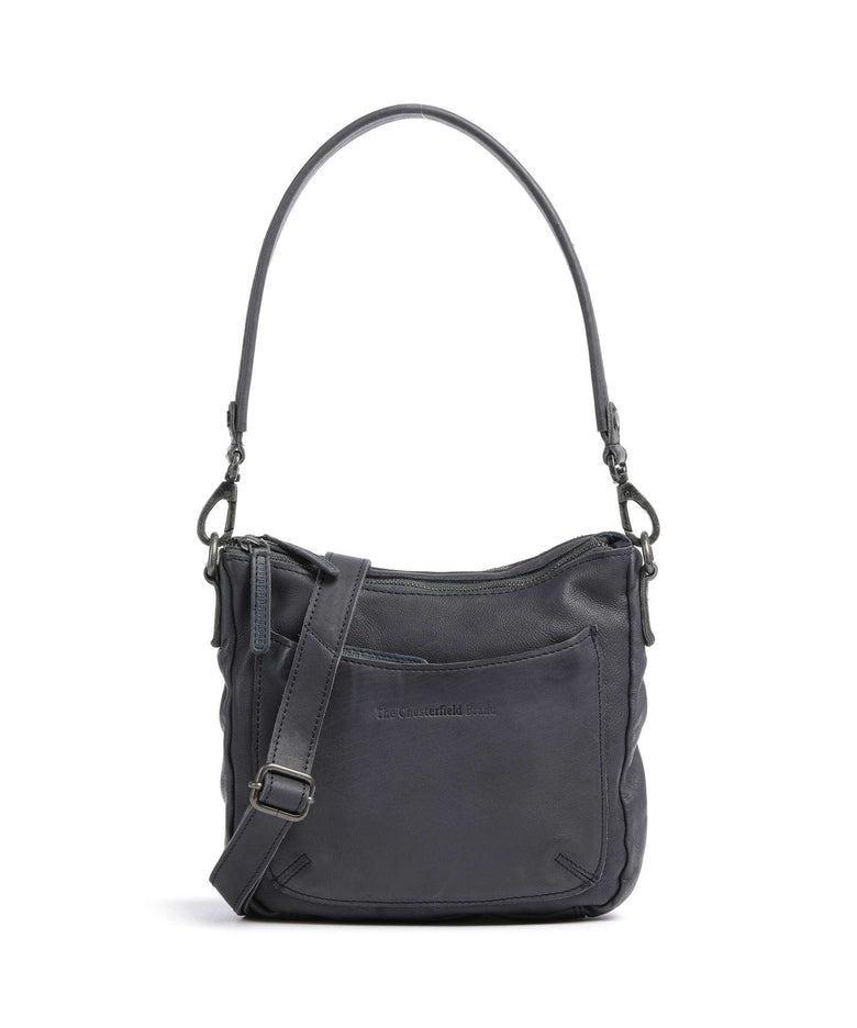 The Chesterfield Brand Washed Waxed Cow Caroline Crossbody bag blue