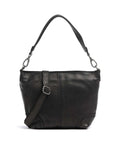 The Chesterfield Brand Washed Waxed Cow Lucy Shoulder bag black