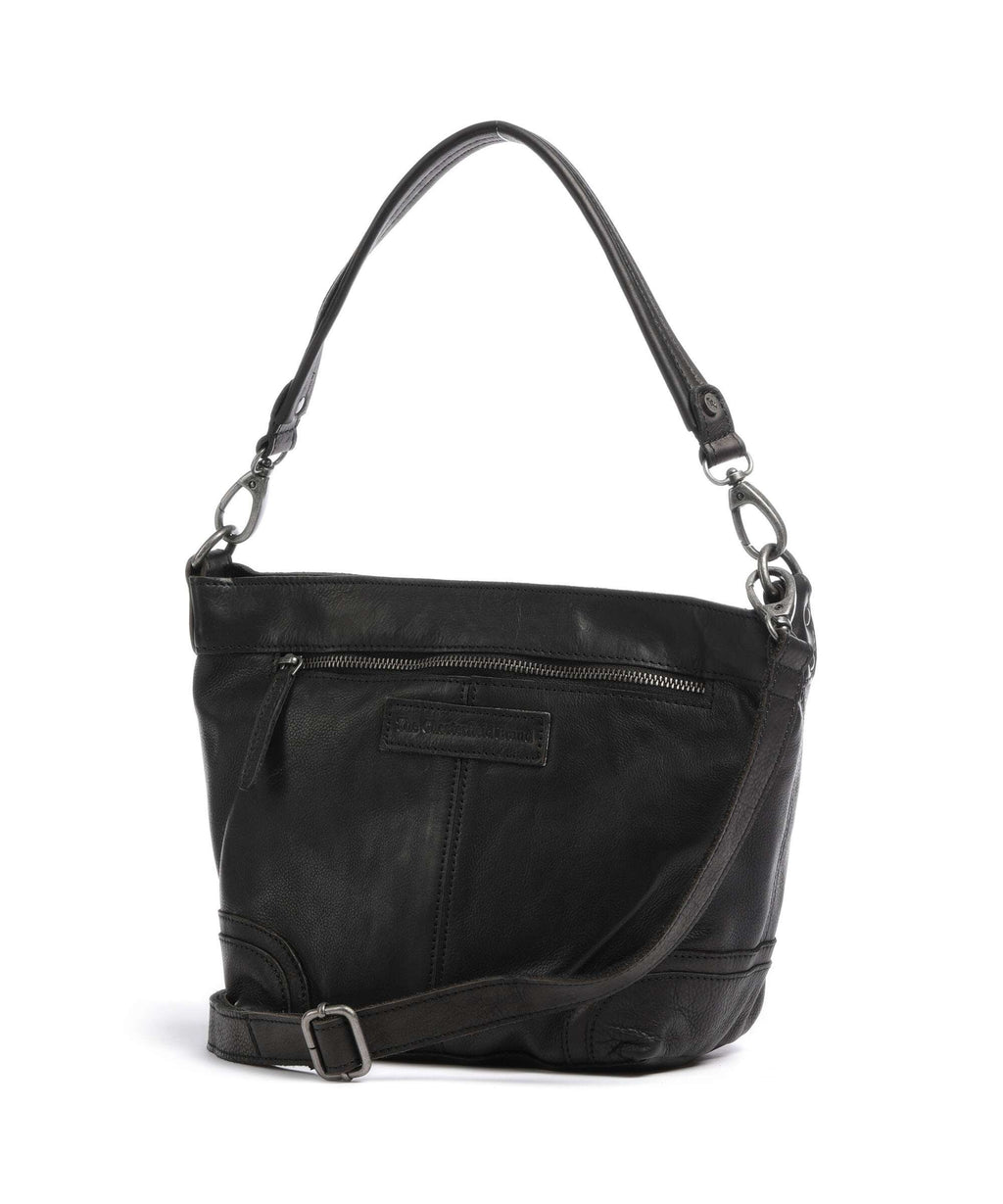 The Chesterfield Brand Washed Waxed Cow Lucy Shoulder bag black