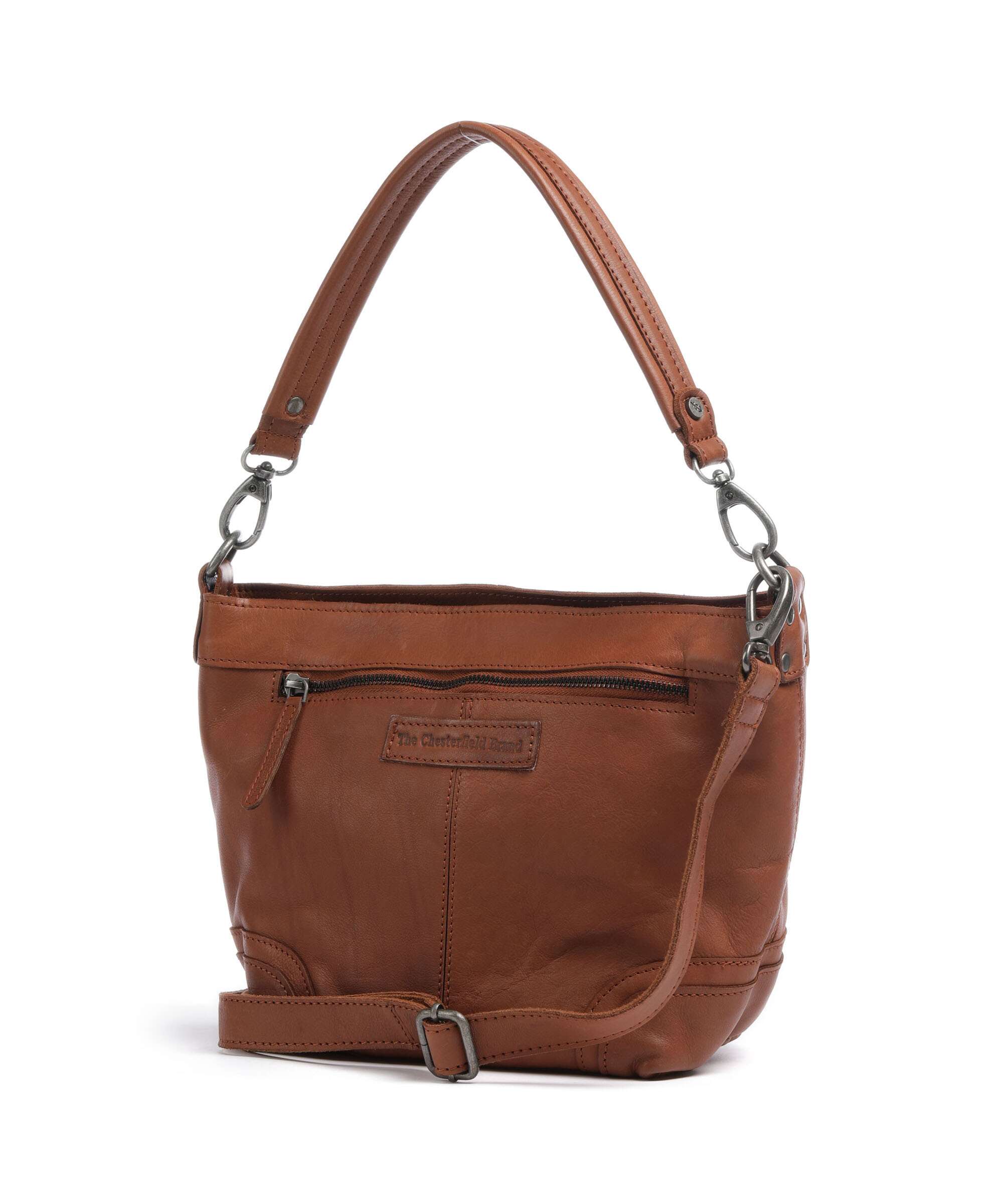 The Chesterfield Brand Washed Waxed Cow Lucy Shoulder bag cognac