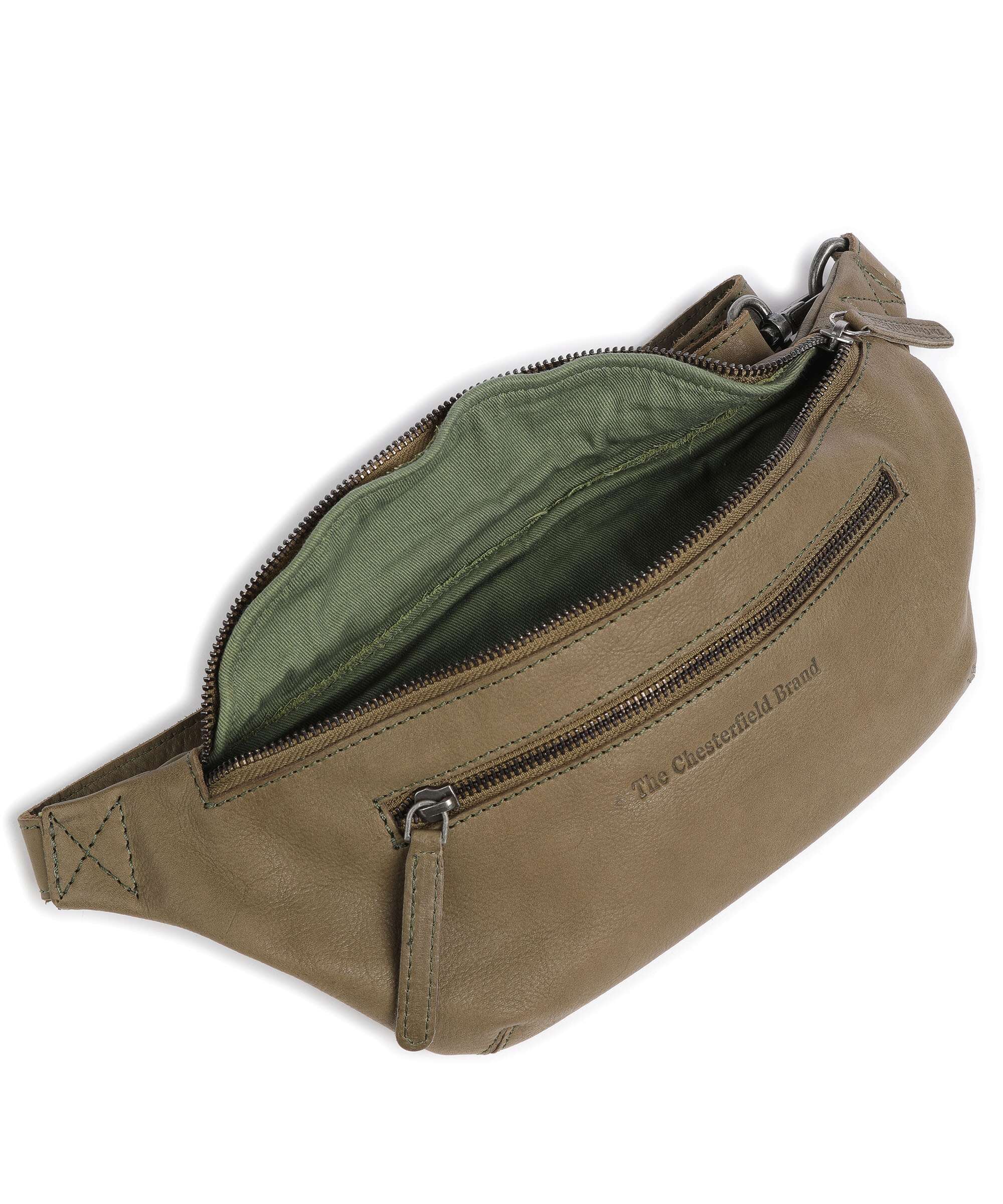 The Chesterfield Brand Washed Waxed Cow Severo Belt bag olive green