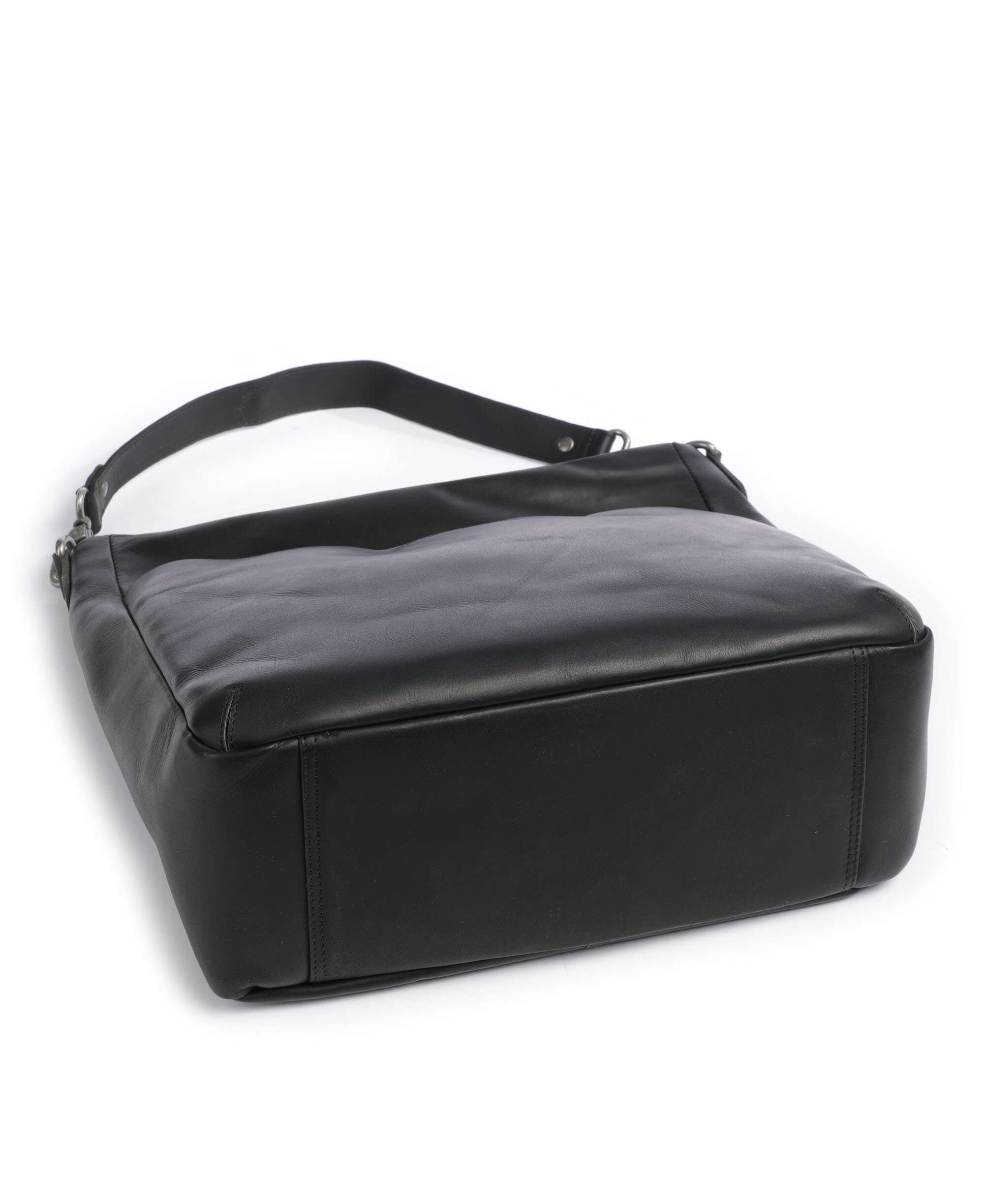 The Chesterfield Brand Cow Wax Pull Up Regina Hobo bag black