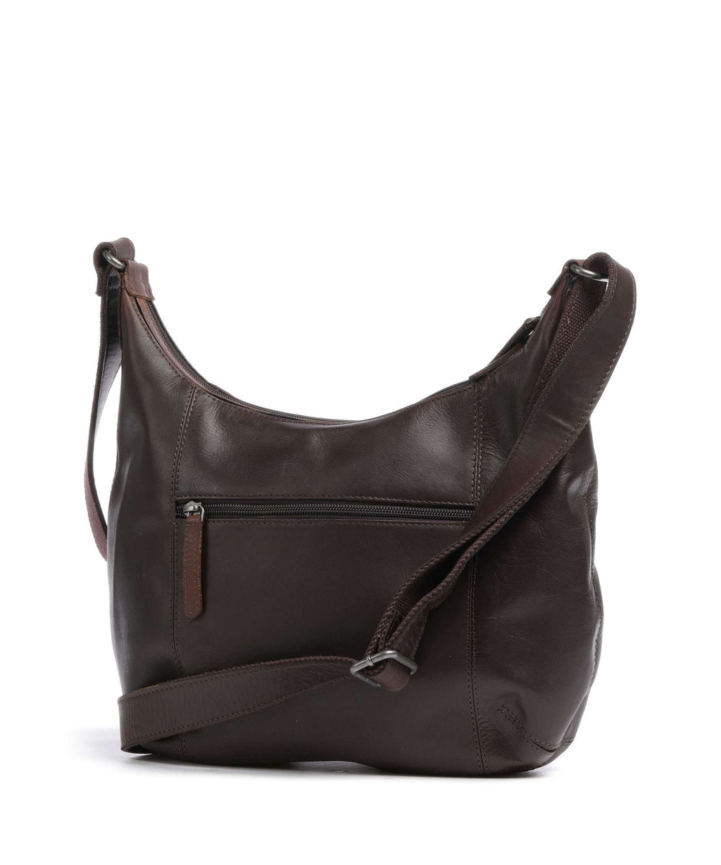 The Chesterfield Brand Cow Wax Pull Up Arlette Hobo bag brown