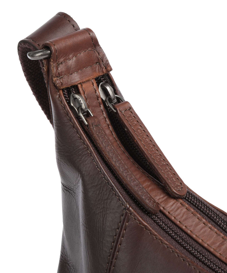 The Chesterfield Brand Cow Wax Pull Up Arlette Hobo bag brown
