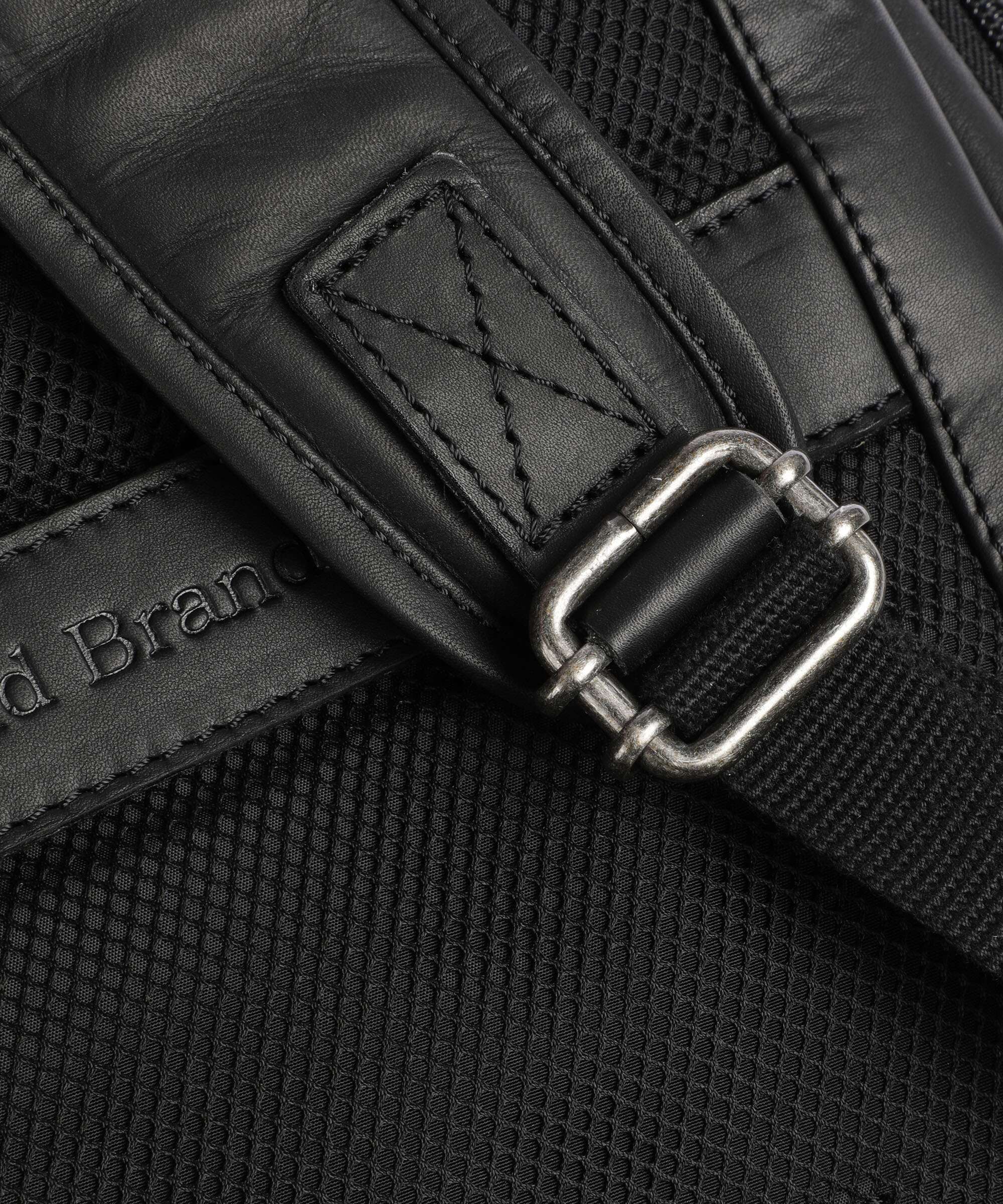 The Chesterfield Brand Cow Wax Pull Up Savona Backpack black