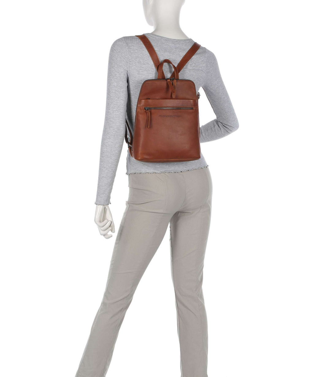 The Chesterfield Brand Wax Pull Up Cow Linford Backpack cognac