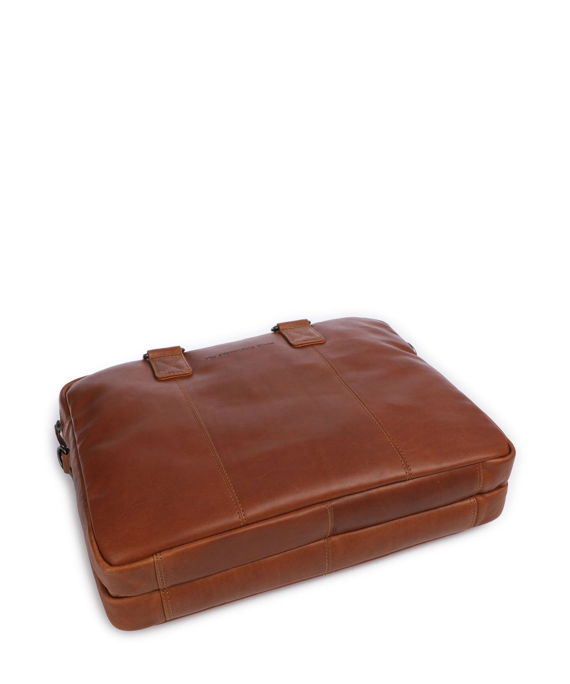 The Chesterfield Brand Wax Pull Up Cow Fabian Briefcase cognac