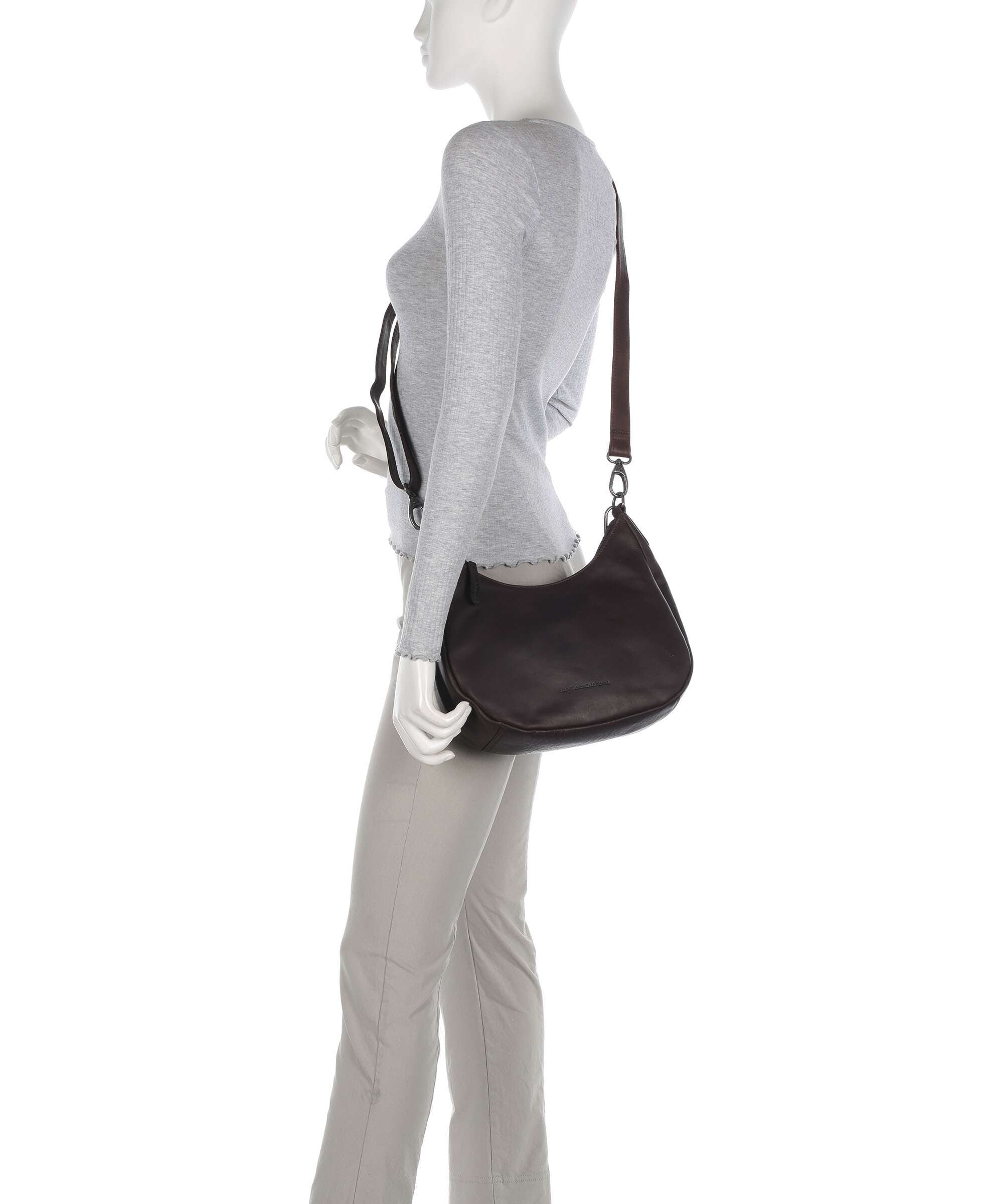 The Chesterfield Brand Cow Wax Pull Up Alexandria Shoulder bag brown