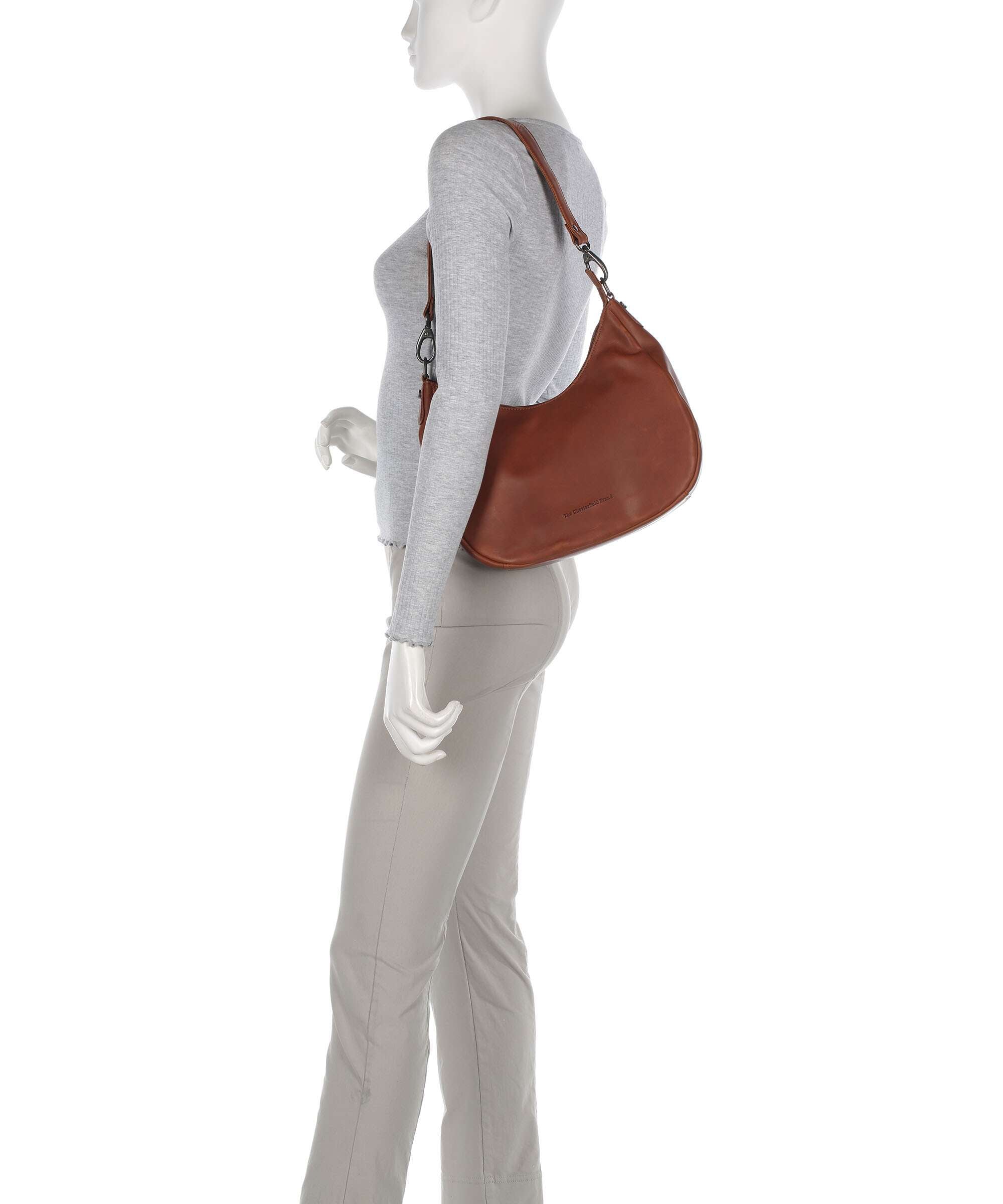 The Chesterfield Brand Cow Wax Pull Up Alexandria Shoulder bag cognac