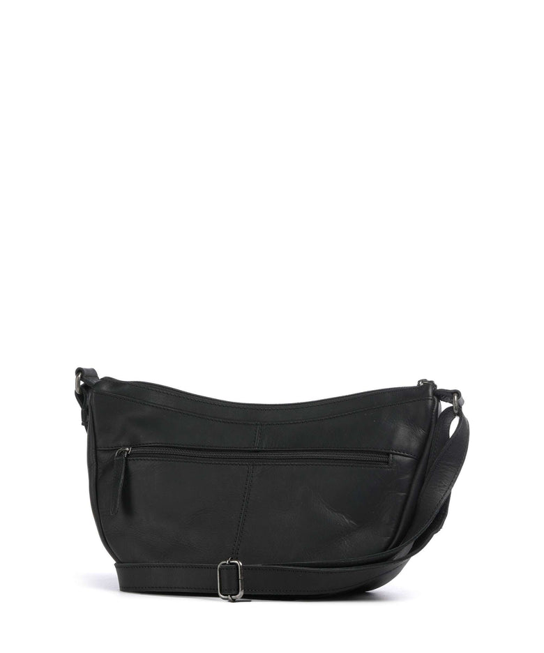 The Chesterfield Brand Cow Wax Pull Up Piemonte Crossbody bag black