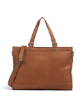 The Chesterfield Brand Cow Wax Pull Up Manly Tote bag cognac